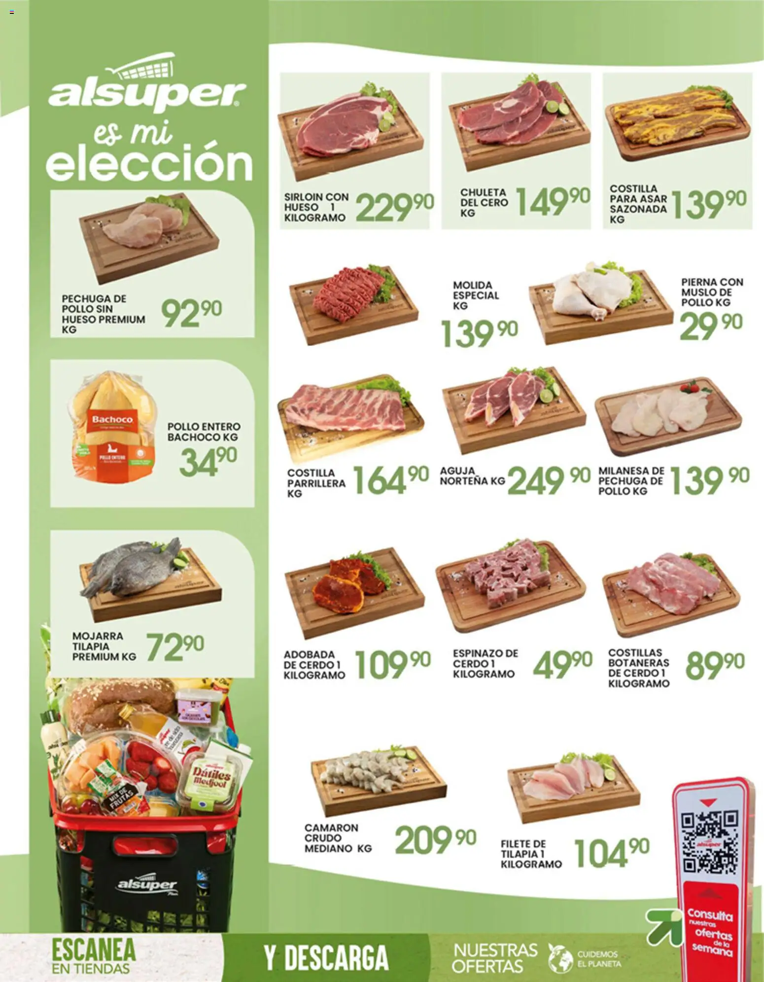 Nuevas ofertas de Alsuper válidas en toda la República Mexicana desde el 24.04.2026. ¡Encuentra las mejores ofertas en Alsuper folleto Chihuahua-Estado! | Página: 8 | Productos: Pollo, Milanesa, Cerdo