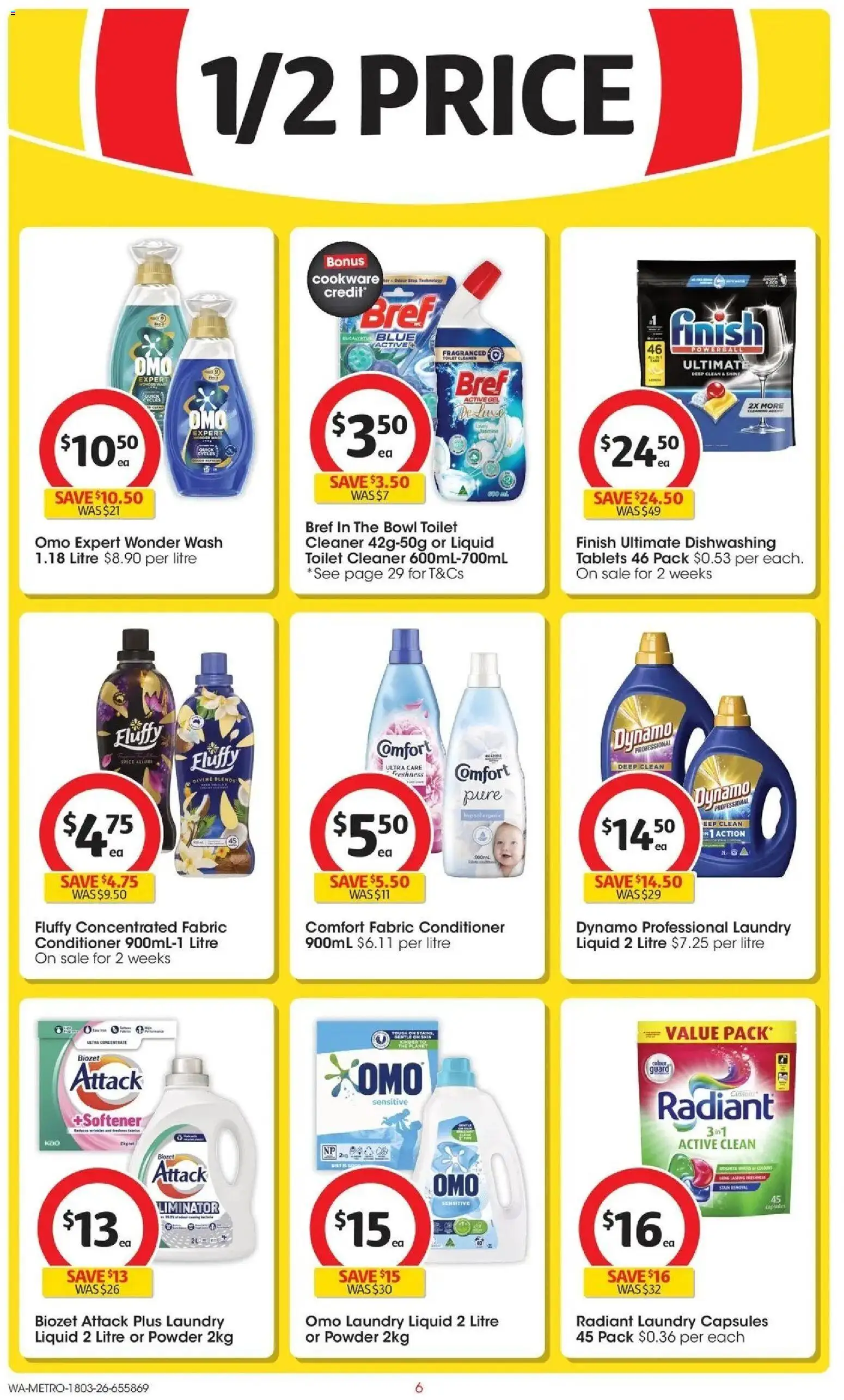 Coles catalogue - valid from 17.03.2026 | Page: 6 | Products: Powder, Cookware, Lemon, Laundry