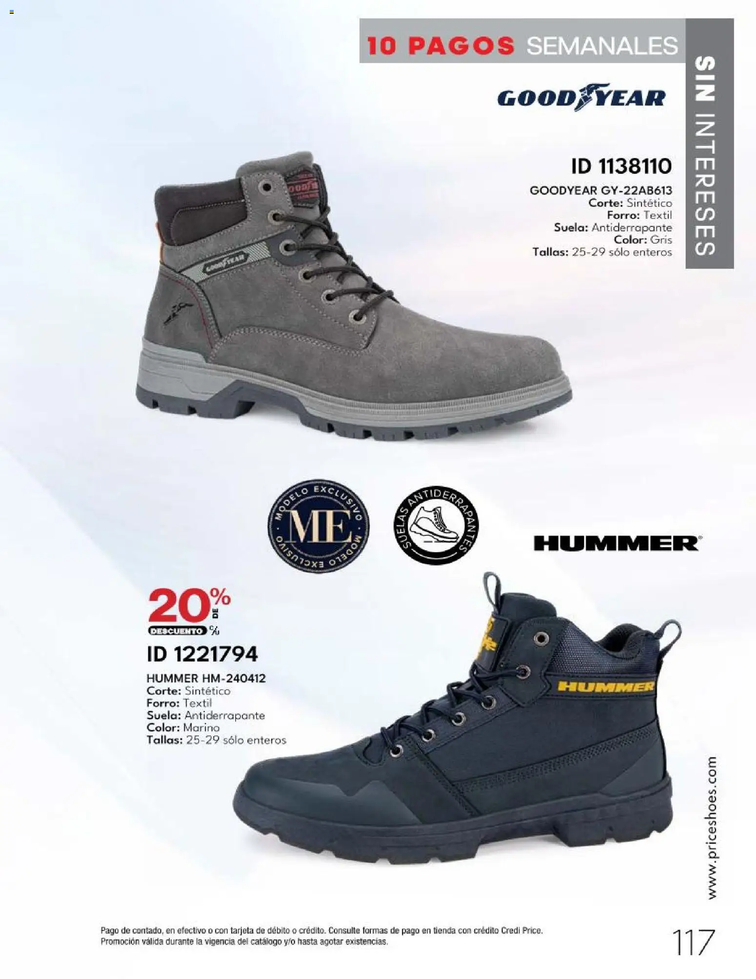 Nuevas ofertas de Price Shoes válidas en toda la República Mexicana desde el 20.03.2026. ¡Encuentra las mejores ofertas en Price Shoes catálogo 10 Pagos Sin Intereses! | Página: 117