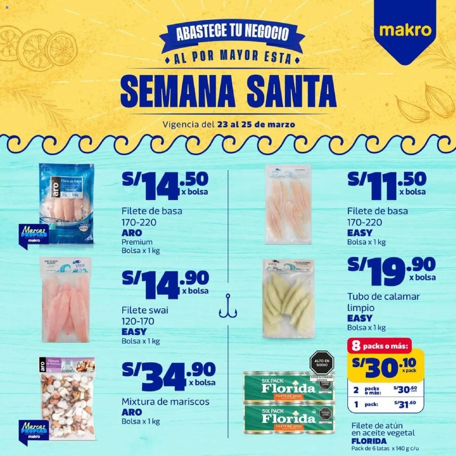 Catálogo Makro válido desde 23.03.2026 | Página: 1 | Productos: Aceite, Bolsa