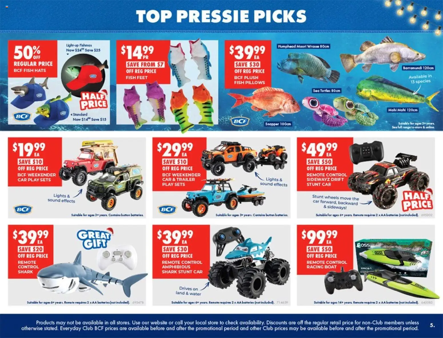 BCF catalogue - valid from 03.12.2025 | Page: 6 | Products: Fish, Water, Batteries, Remote control