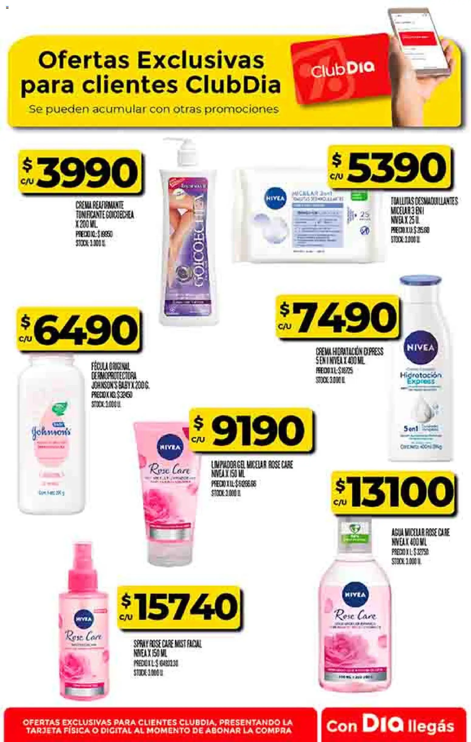 Supermercado DIA Ofertas │ válido desde el 02.01.2026 | Página: 47 | Productos: Toallitas desmaquillantes, Agua, Crema
