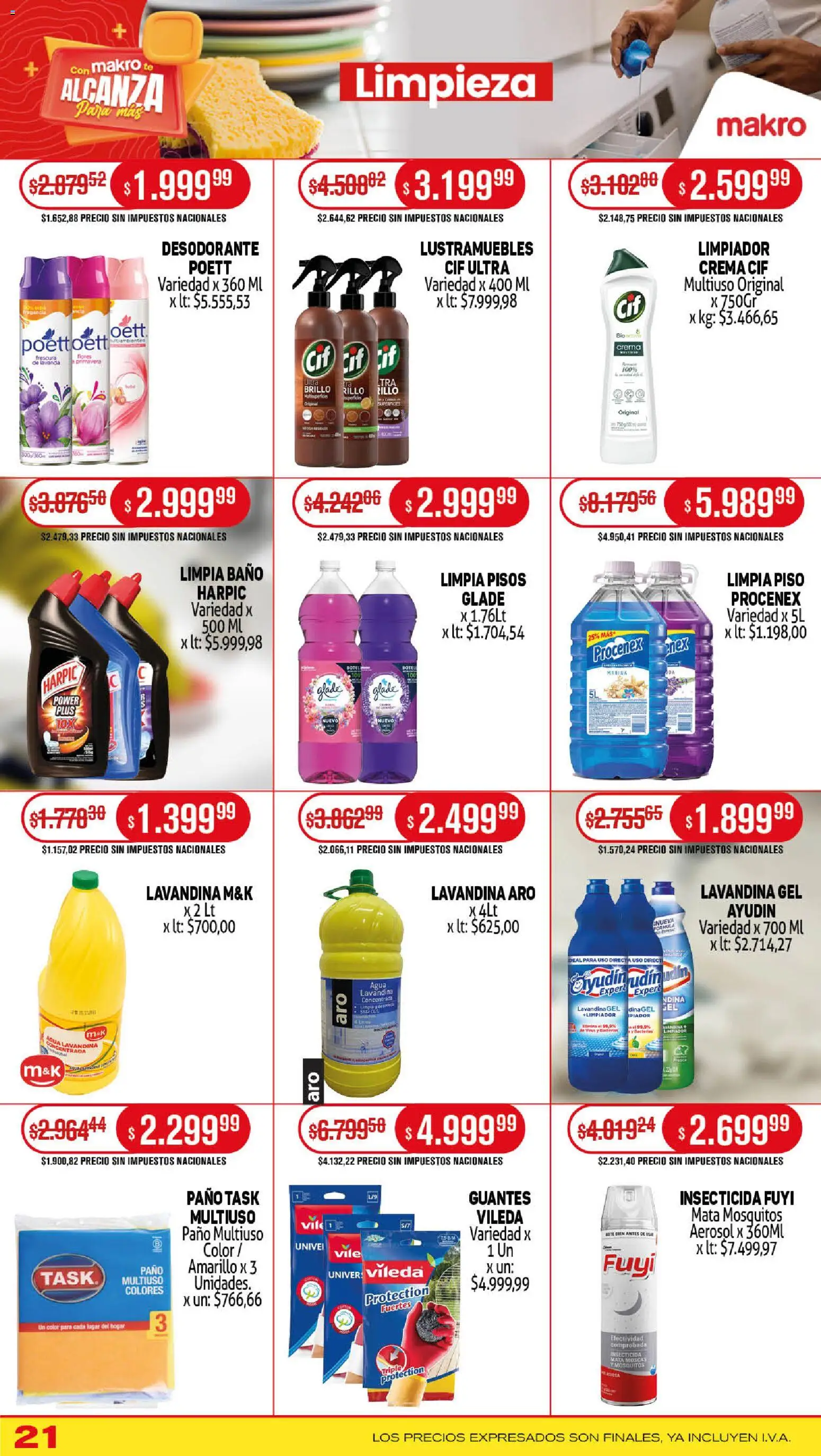 Makro ofertas │ válido desde el 27.11.2025 | Página: 20 | Productos: Lustramuebles, Lavandina, Brillo, Desodorante