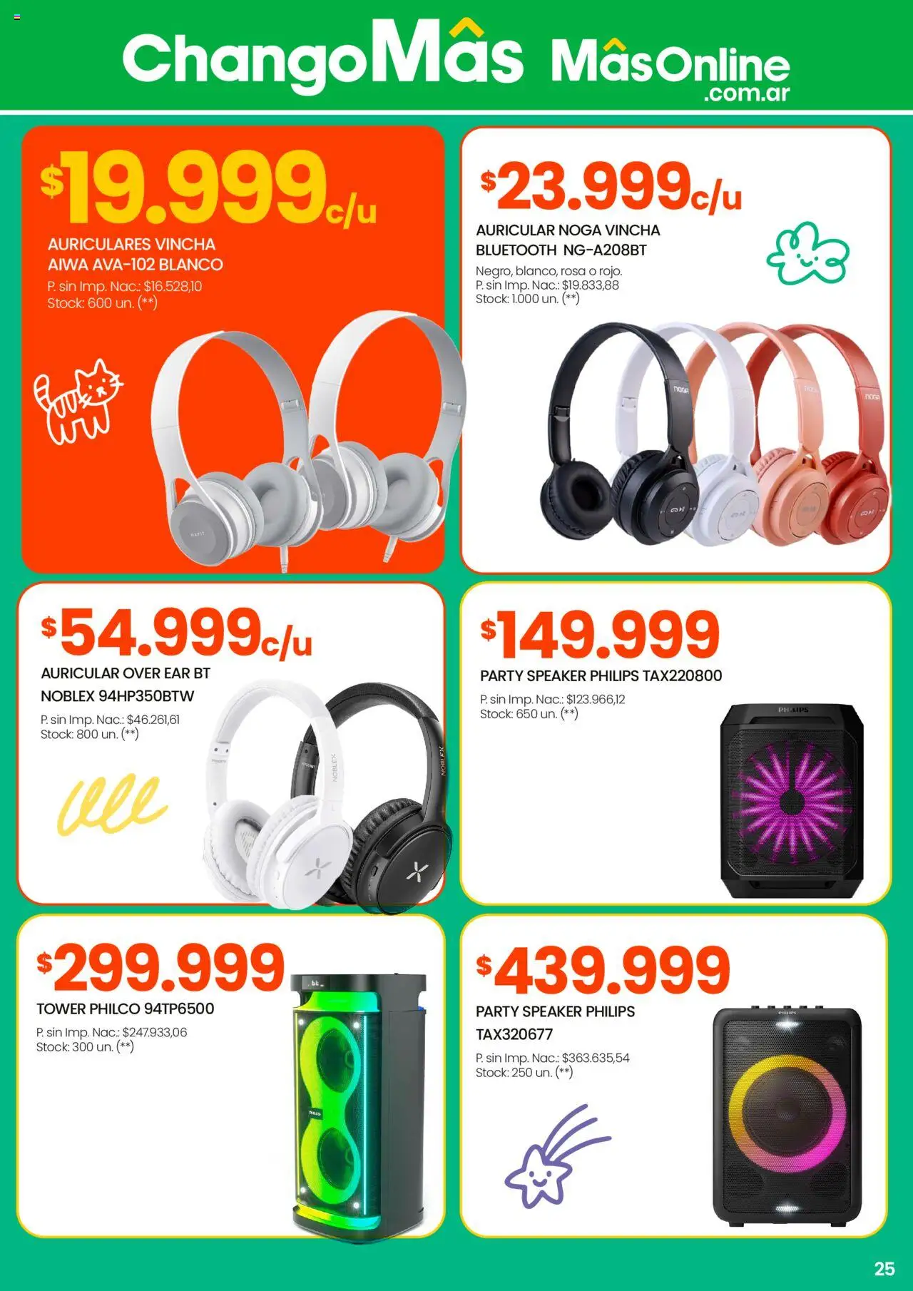 Changomas Día de la Niñez │ válido desde el 01.08.2025 | Página: 26 | Productos: Vincha, Auriculares