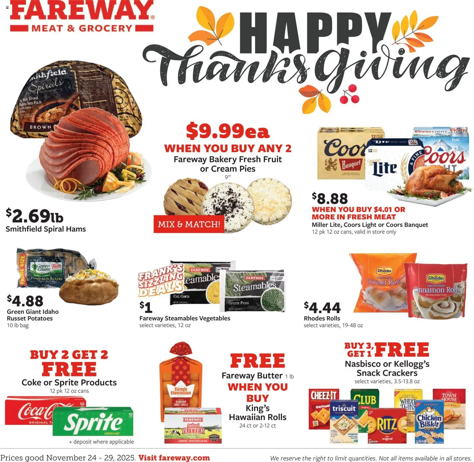 Fareway Weekly Ad - valid from 24.11.2025 | Page: 1