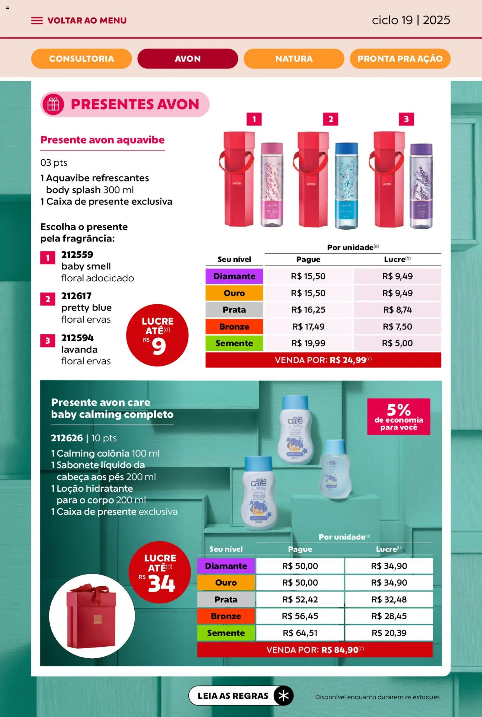 Avon Folheto - válido de 21.11.2025 | Página: 18 | Produtos: Fragrância, Caixa, Sabonete, Body