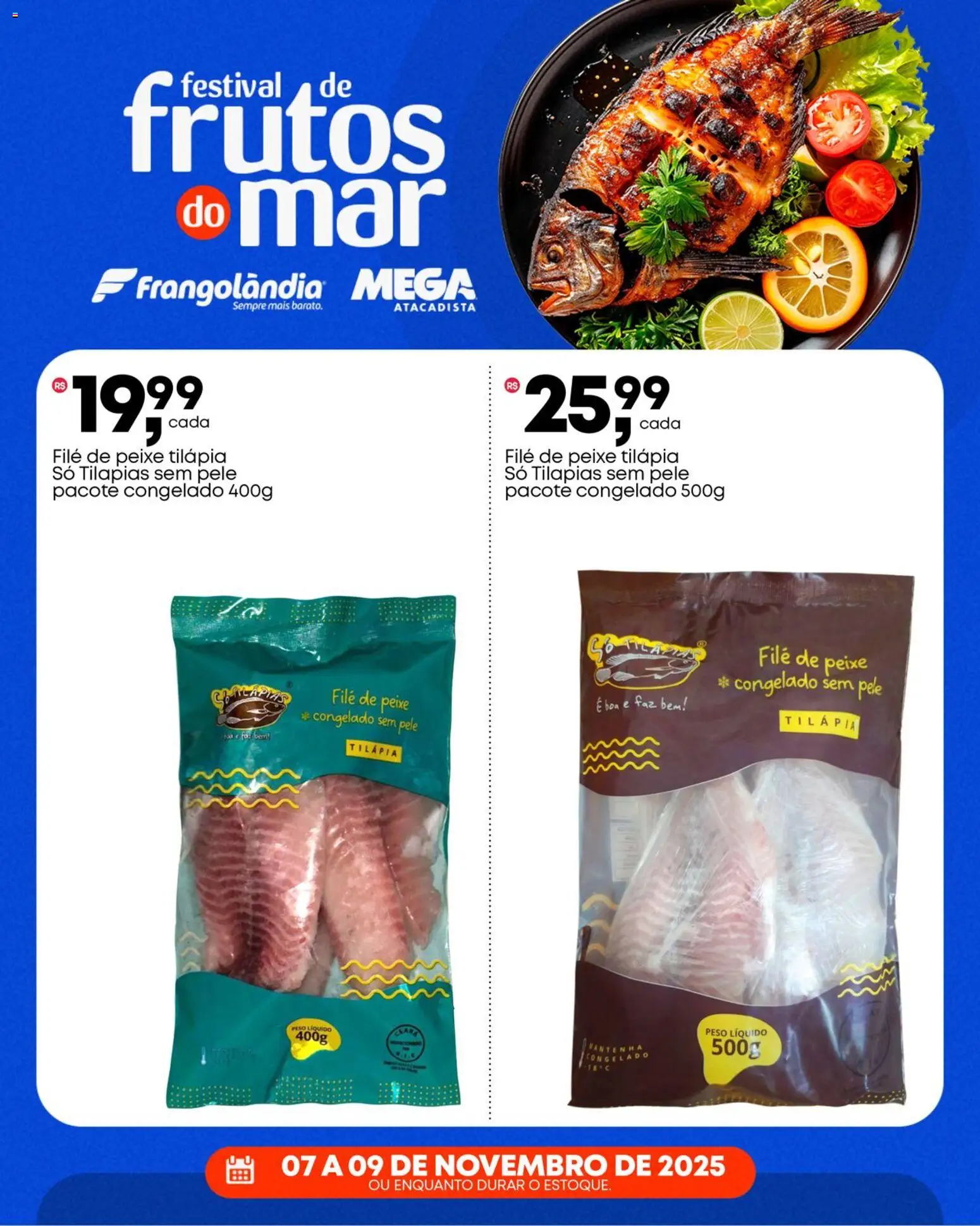 Frangolândia Folheto - válido de 07.11.2025 | Página: 2 | Produtos: Tilápia, Peixe