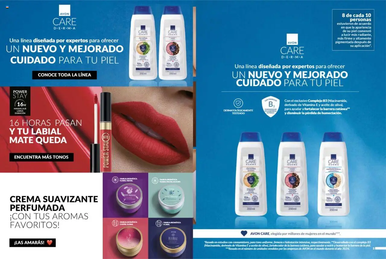 Nuevas ofertas de AVON válidas en toda la República Mexicana desde el 11.07.2025. ¡Encuentra las mejores ofertas en AVON campaña 11 2025! | Página: 3 | Productos: Aceite, Mate, Body, Maquillaje