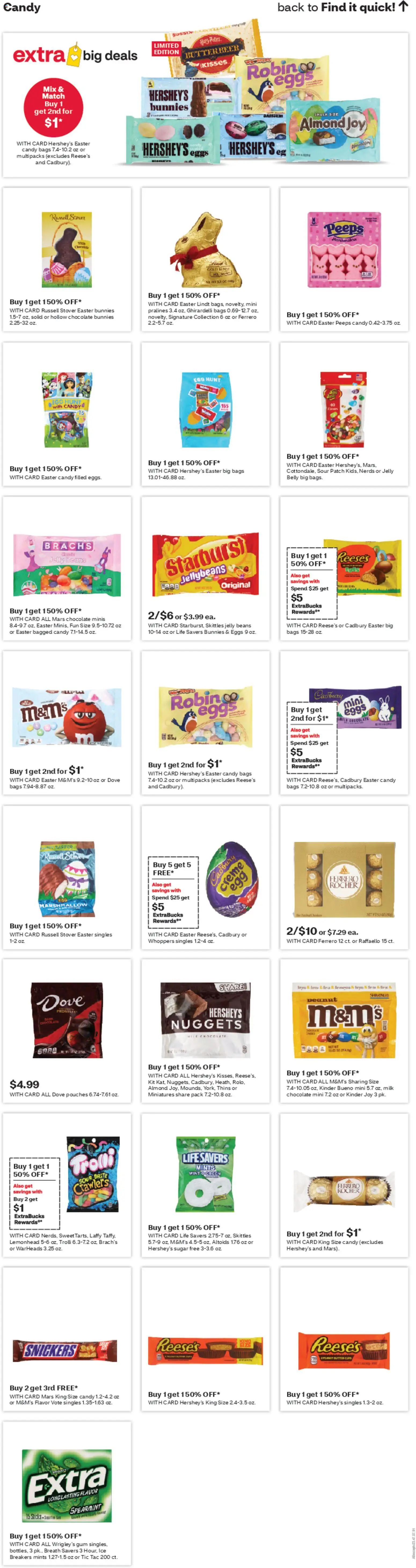 CVS Pharmacy Weekly Ad - DC - valid from 29.03.2026 | Page: 15 | Products: Milk, Butter, Chocolate, Sugar
