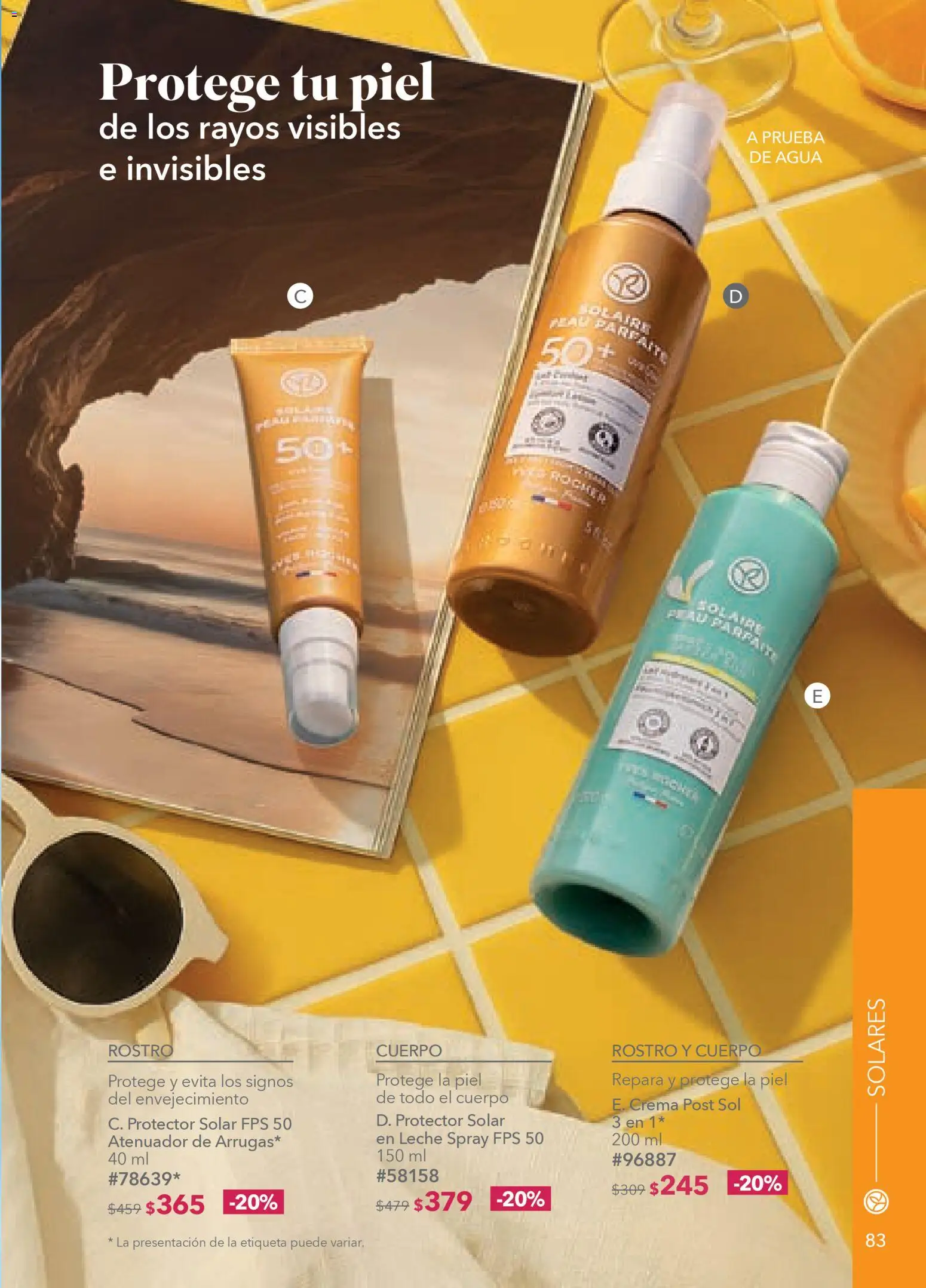 Nuevas ofertas de Yves Rocher válidas en toda la República Mexicana desde el 24.03.2026. ¡Encuentra las mejores ofertas en Yves Rocher campaña 5 2026! | Página: 85 | Productos: Agua, Leche, Atenuador, Protector solar
