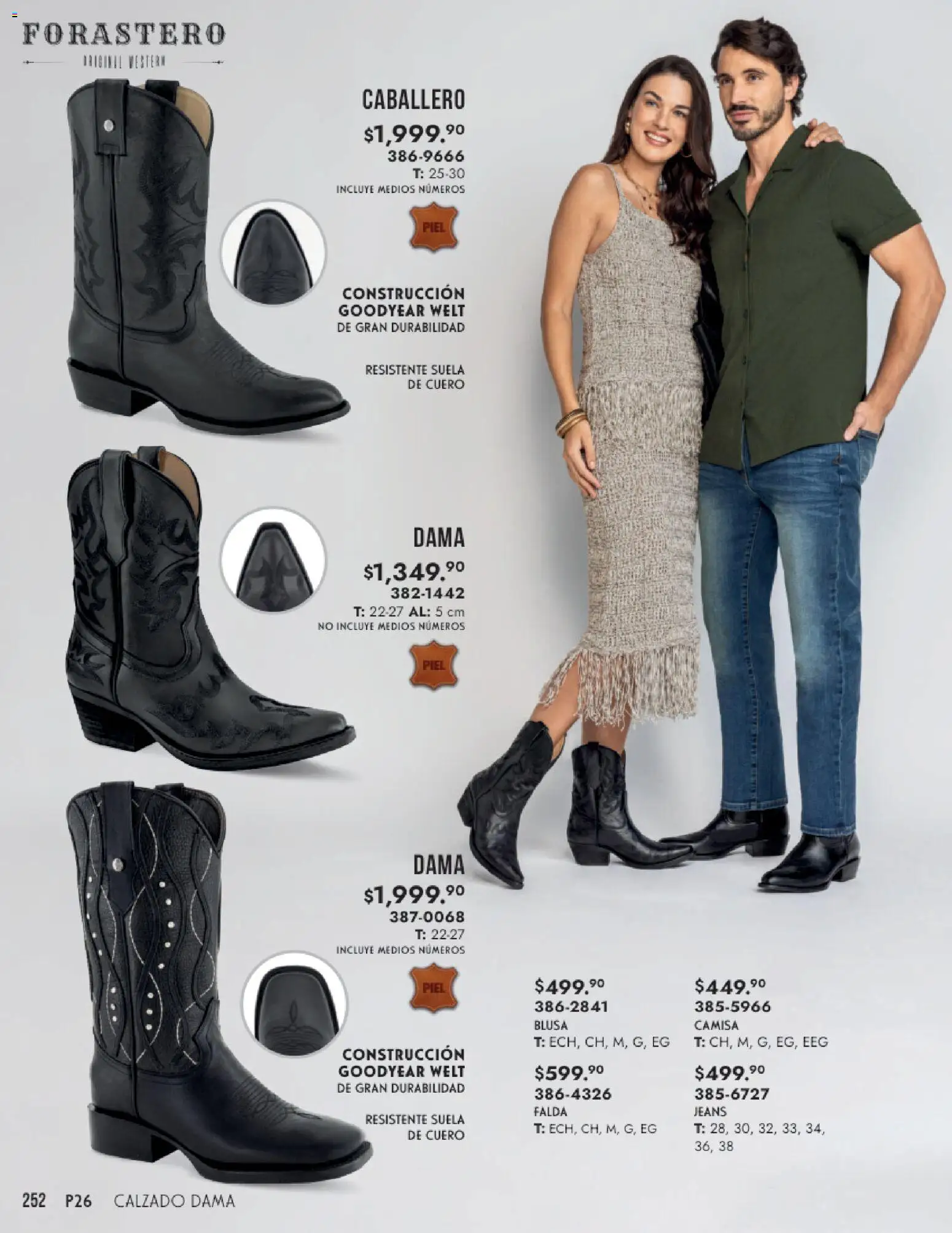 Nuevas ofertas de Andrea válidas en toda la República Mexicana desde el 25.01.2026. ¡Encuentra las mejores ofertas en Andrea catálogo Calzado Dama! | Página: 252 | Productos: Blusa, Camisa, Falda