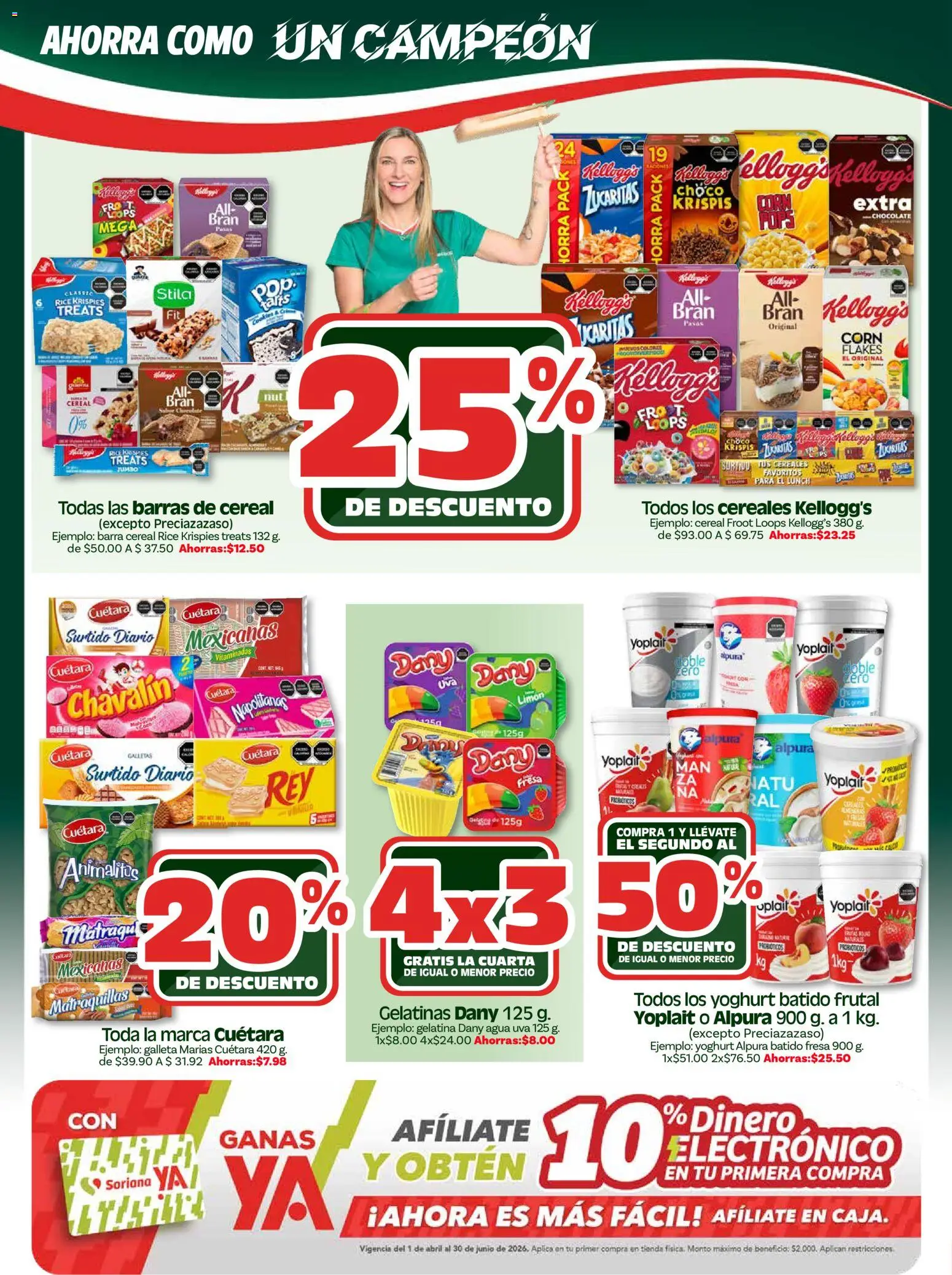 Nuevas ofertas de Soriana válidas en toda la República Mexicana desde el 07.04.2026. ¡Encuentra las mejores ofertas en Soriana En vacaciones apoyamos con todo - Mercado! | Página: 2 | Productos: Fresa, Agua, Chocolate, Cereales