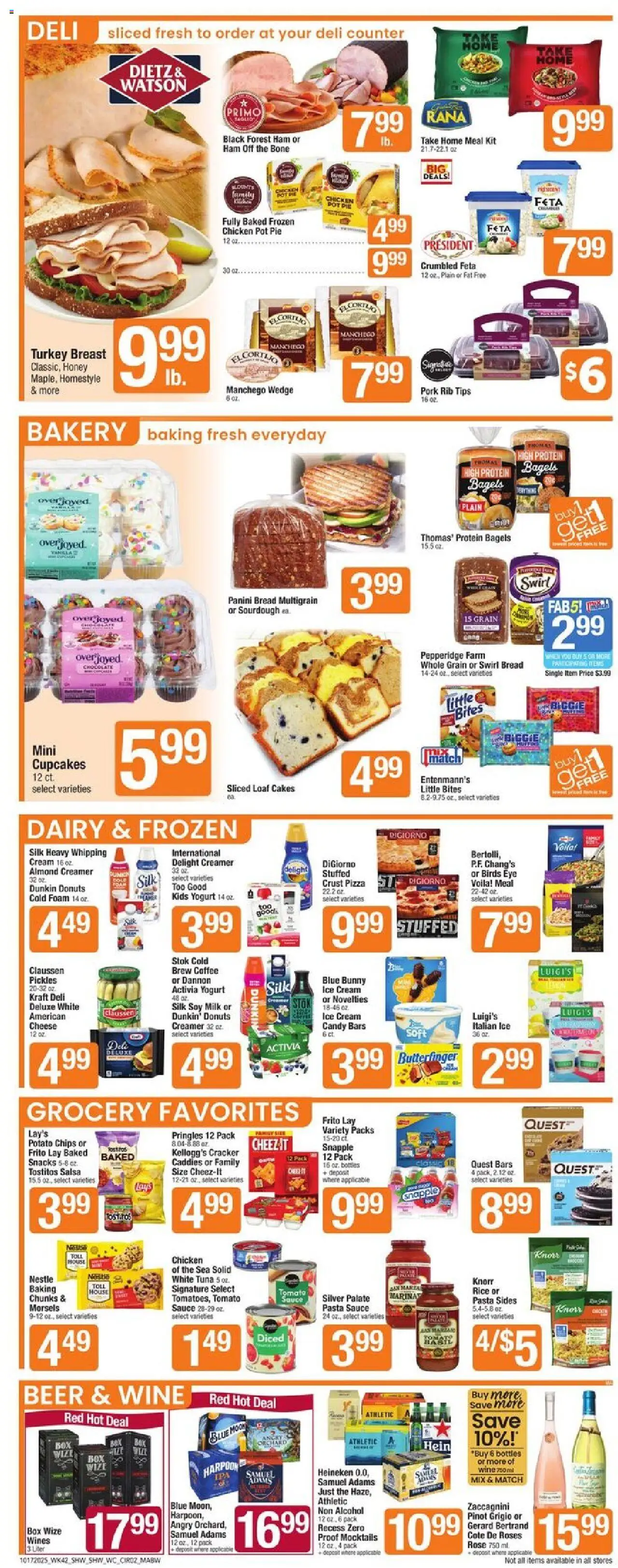 Shaw's Weekly Ad - MA - valid from 17.10.2025 | Page: 4 | Products: Yogurt, Pork, Cream, Sauce