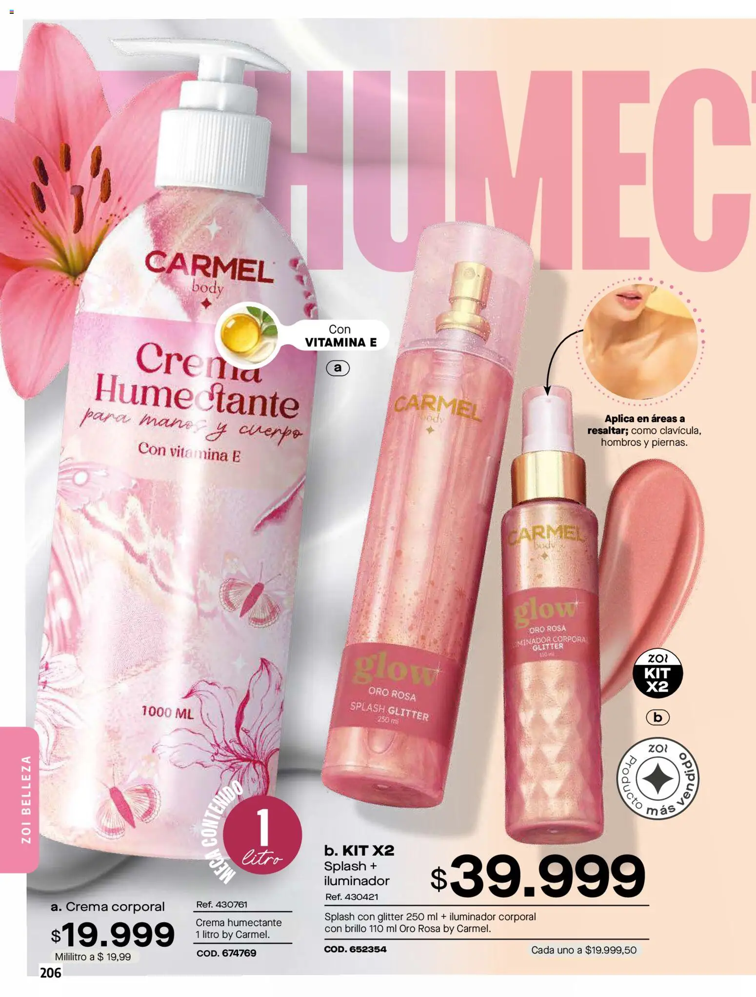 Pacifika revista - valida desde el 01.02.2026 | Página: 206 | Productos: Crema, Iluminador, Body, Brillo