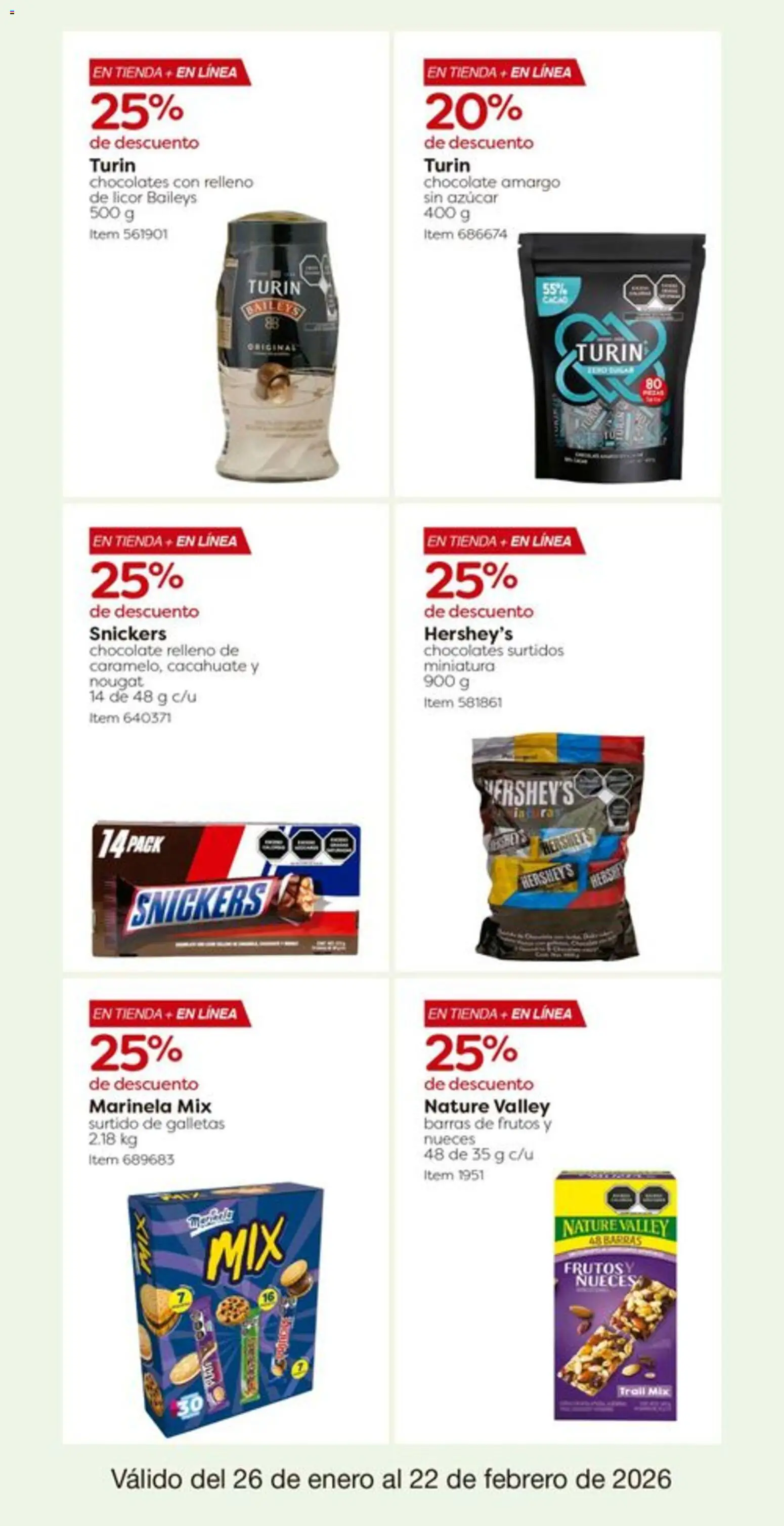 Nuevas ofertas de Costco válidas en toda la República Mexicana desde el 26.01.2026. ¡Encuentra las mejores ofertas en Costco catálogo! | Página: 26 | Productos: Azúcar, Cacahuate, Nueces, Galletas