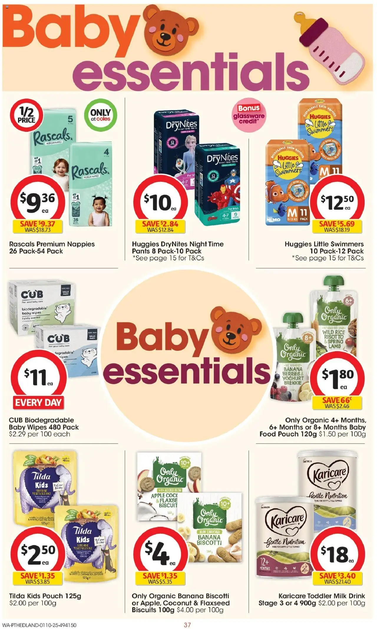 Coles catalogue - valid from 01.10.2025 | Page: 37 | Products: Milk, Glassware, Pants, Iron