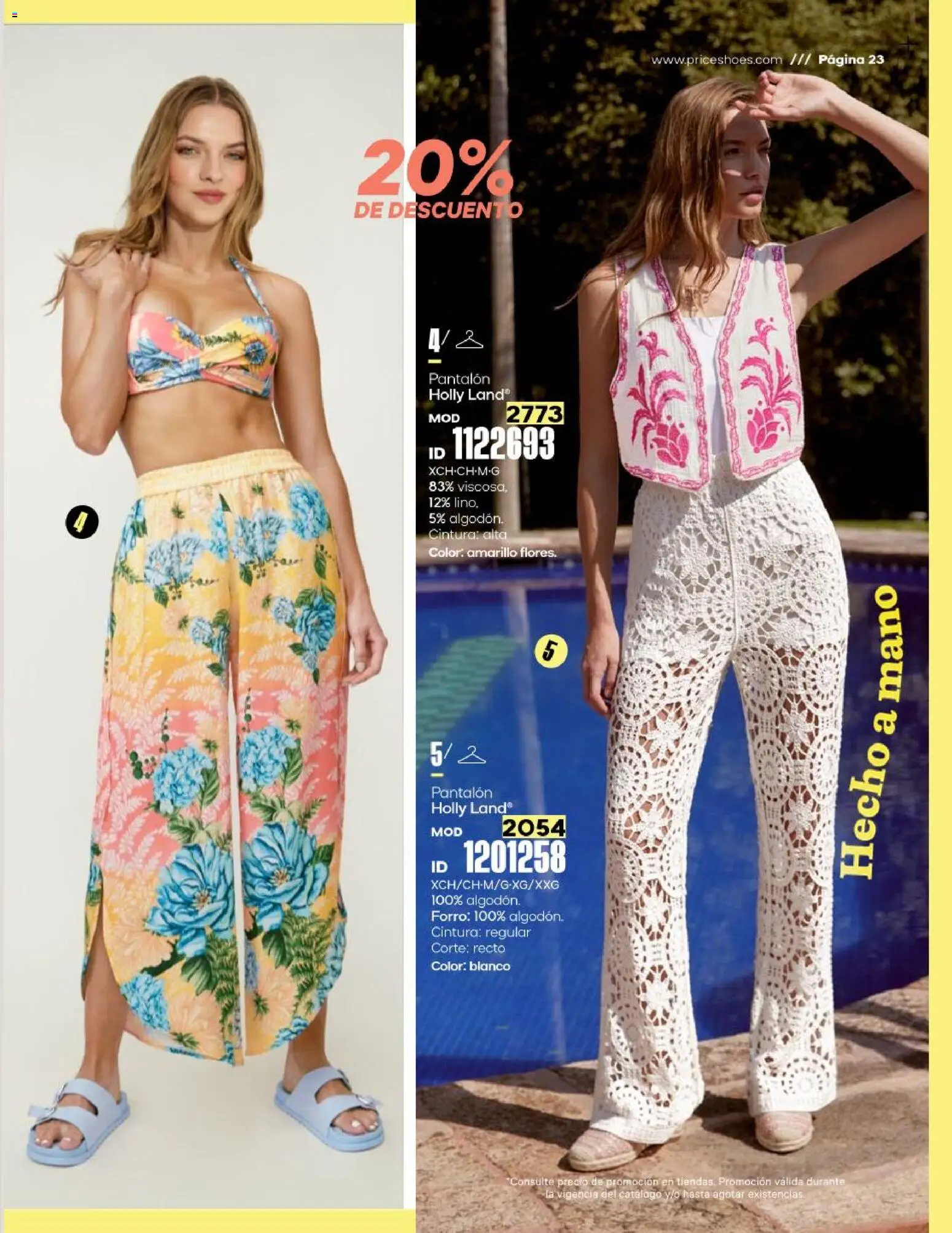 Nuevas ofertas de Price Shoes válidas en toda la República Mexicana desde el 23.01.2026. ¡Encuentra las mejores ofertas en Price Shoes catálogo Oportunidades! | Página: 23 | Productos: Algodón