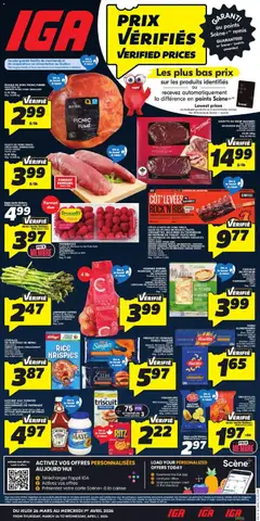 Preview of IGA weekly flyer / circulaire from shop IGA valid from 26.03.2026