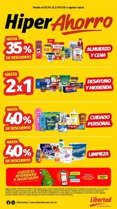 Vista previa Hipermercado Libertad - Hiperahorro válido desde el 07.01.2026