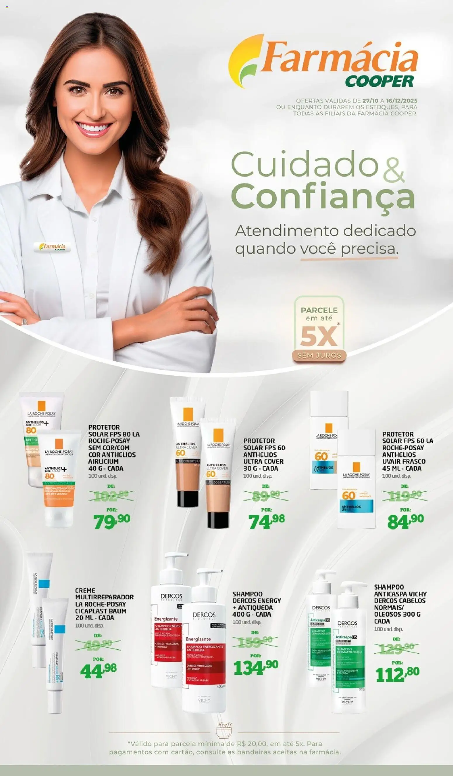 Cooper Folheto - válido de 27.10.2025 | Página: 1 | Produtos: Shampoo, Protetor solar, Creme