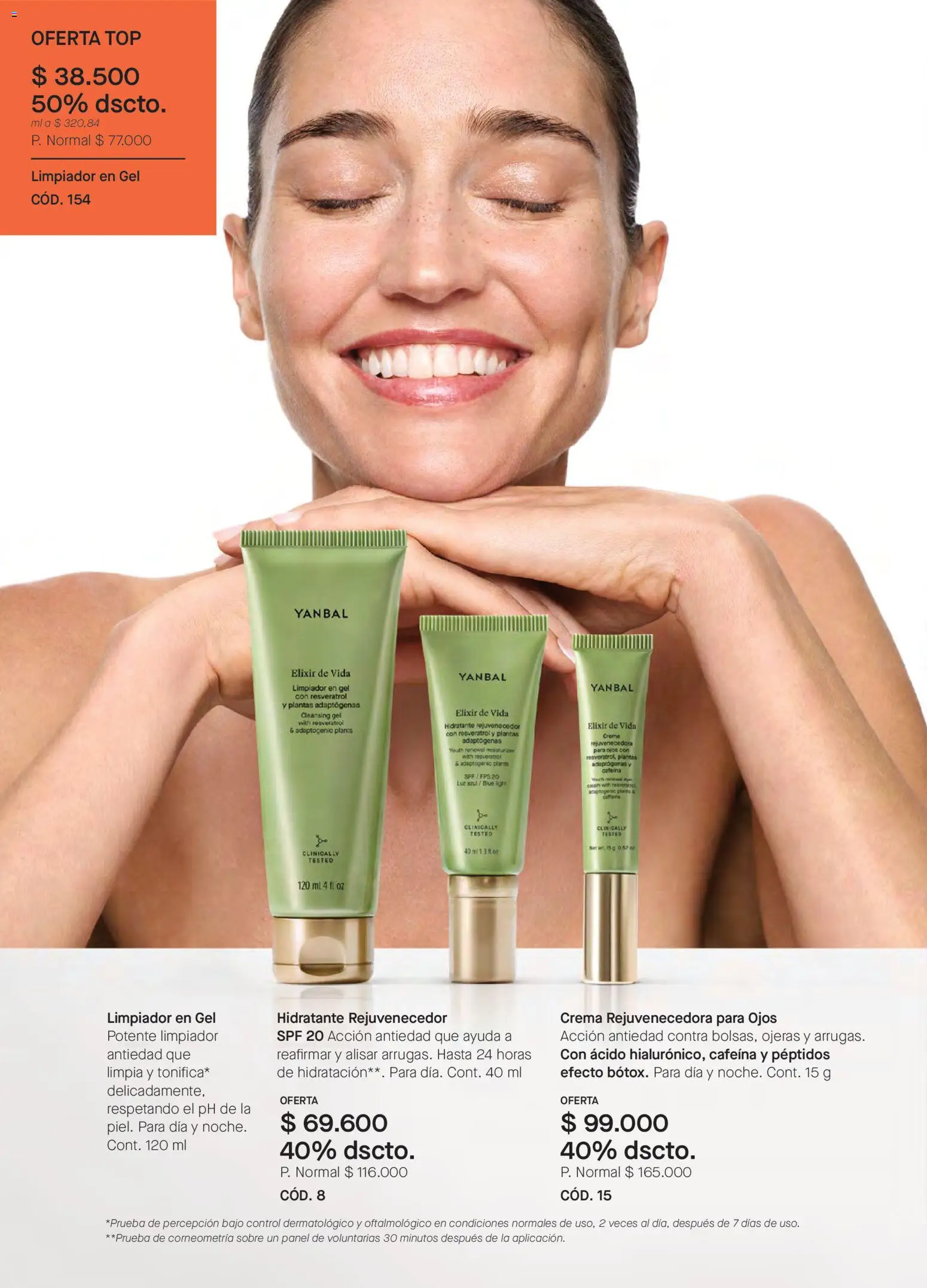 Yanbal revista - valida desde el 03.01.2026 | Página: 20 | Productos: Crema, Sobre, Limpiador, Top