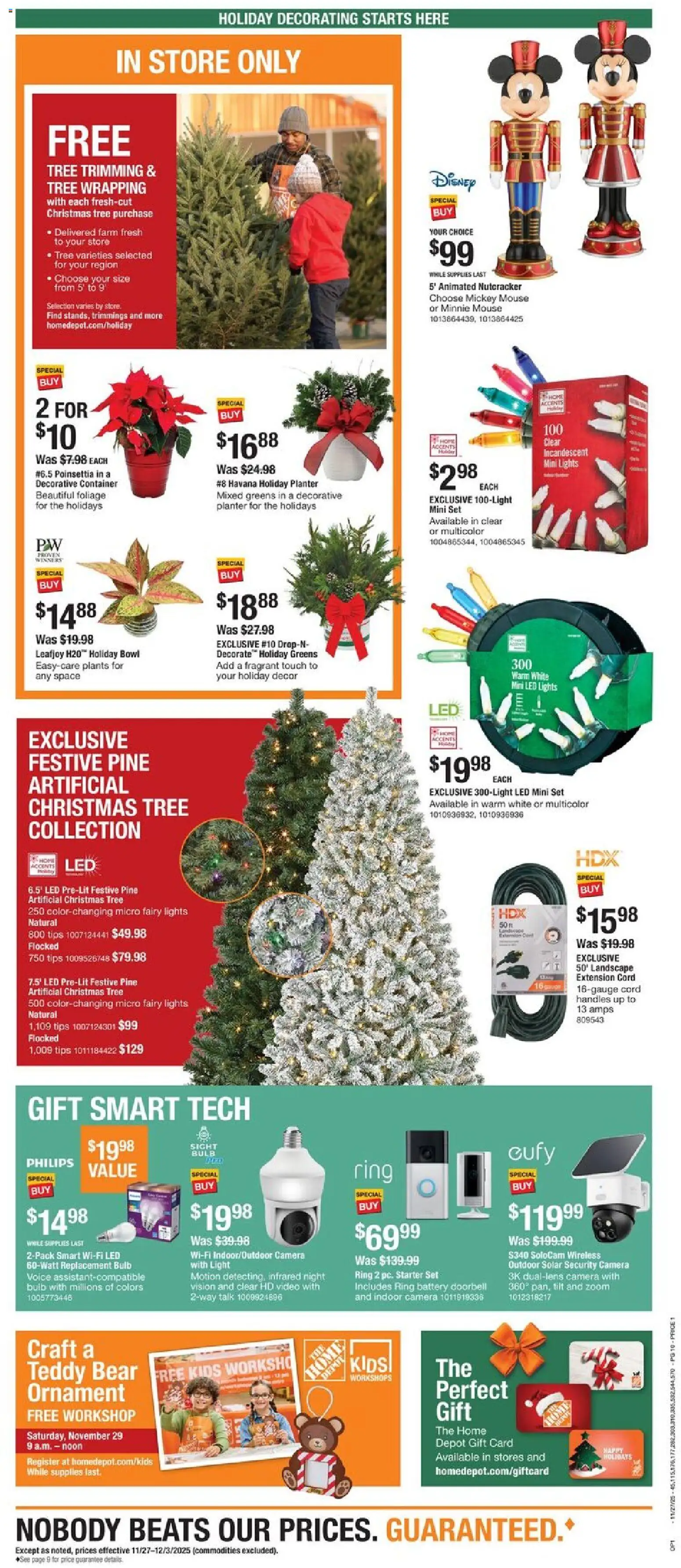 Home Depot Local Ad - NC - valid from 27.11.2025 | Page: 10 | Products: Battery, Ring, Greens, Camera