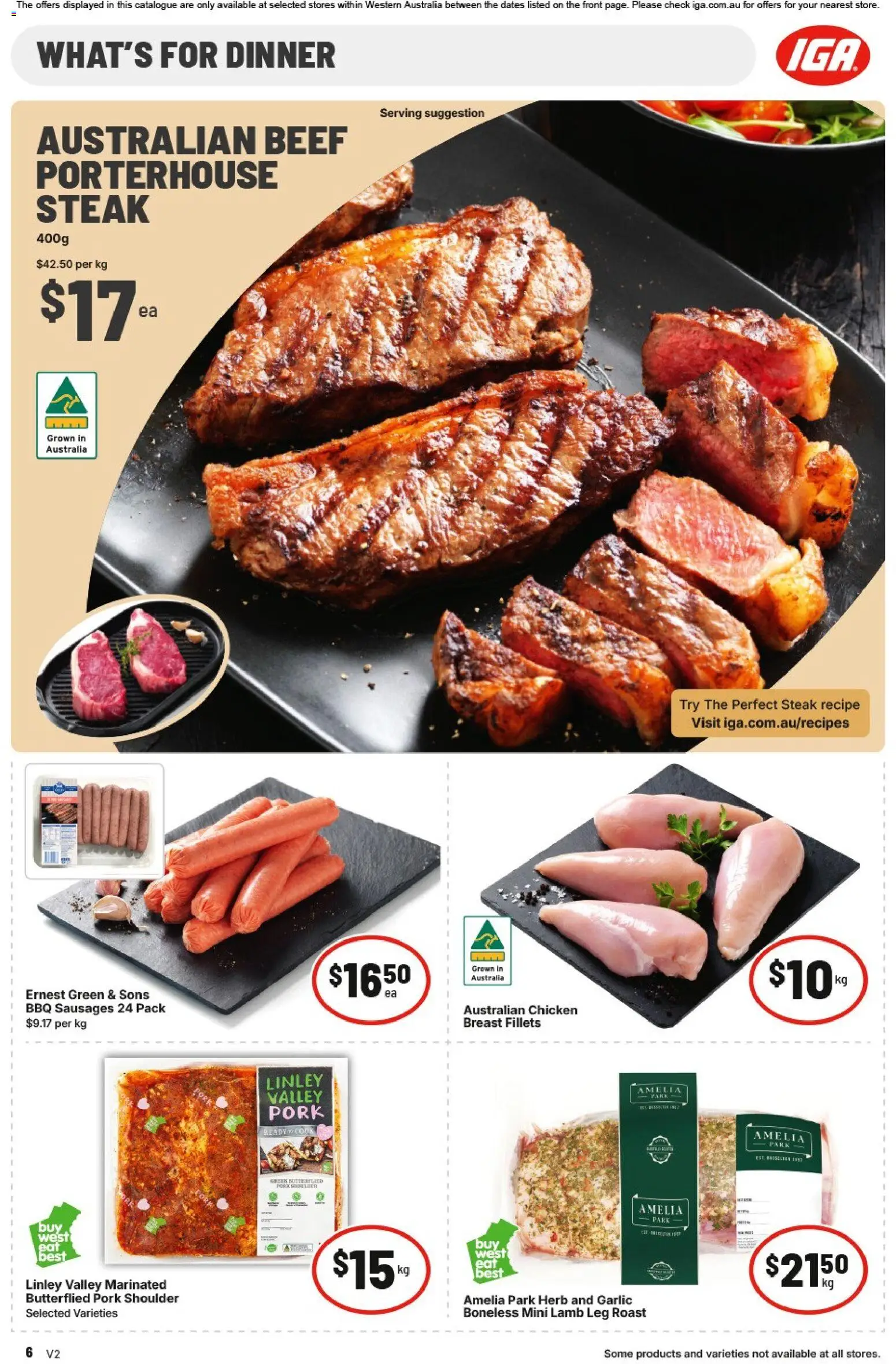 IGA catalogue - valid from 04.02.2026 | Page: 6 | Products: Pork, Lamb, Steak, Garlic