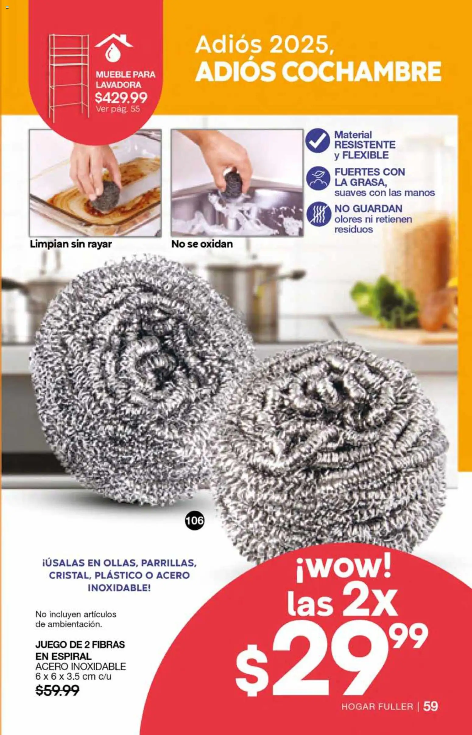 Nuevas ofertas de Fuller válidas en toda la República Mexicana desde el 26.11.2025. ¡Encuentra las mejores ofertas en Fuller campaña 17 2025! | Página: 61 | Productos: Juego, Lavadora, Flexible