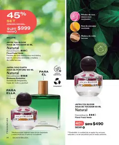 Vista previa de JAFRA catálogo, nuevo folleto de la tienda, válido en México a partir del 01.11.2025 | Página: 34 | Productos: Agua, Cúrcuma, Perfume, Fragancia