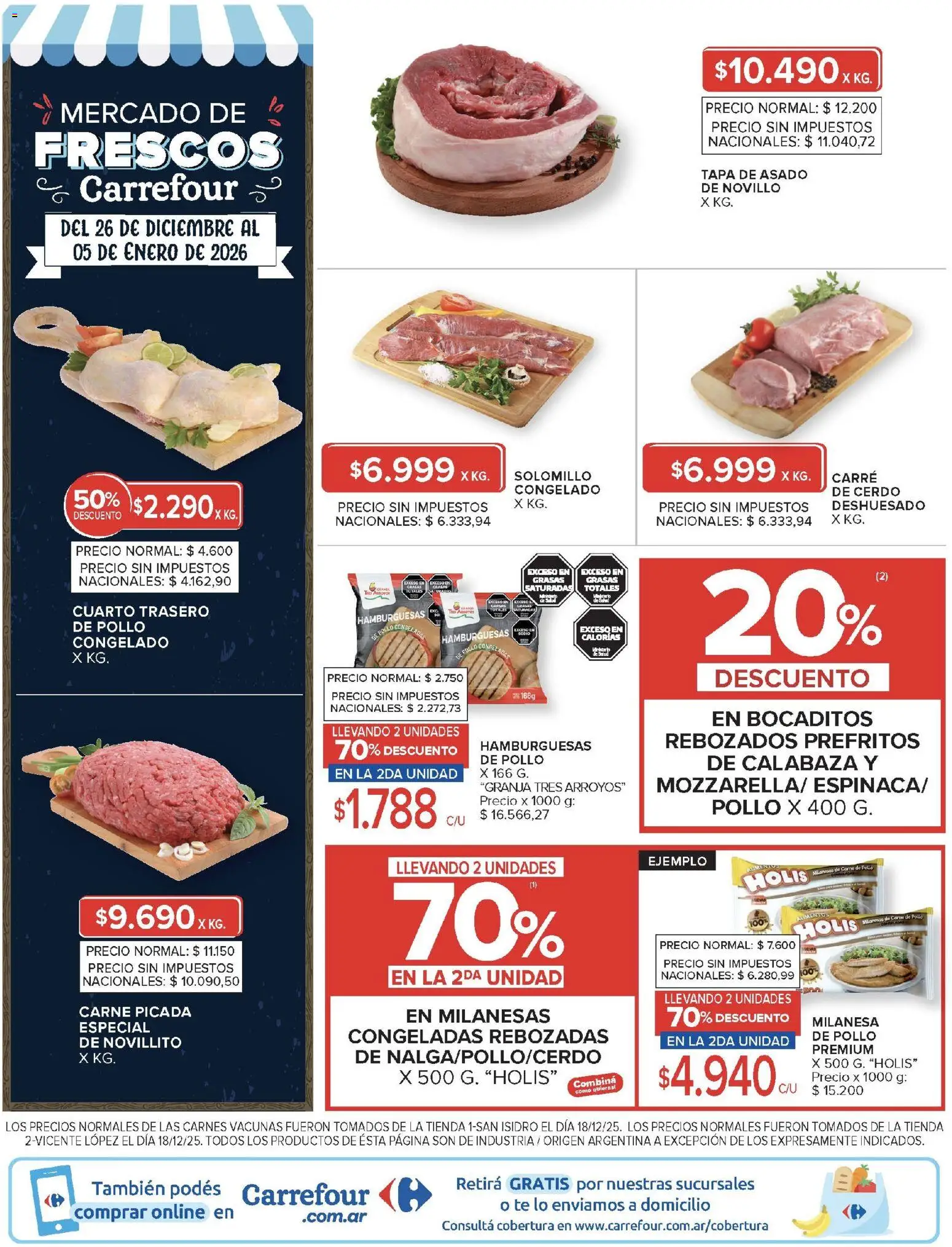 Carrefour ofertas │ válido desde el 26.12.2025 | Página: 16 | Productos: Pollo, Milanesa, Cerdo, Té