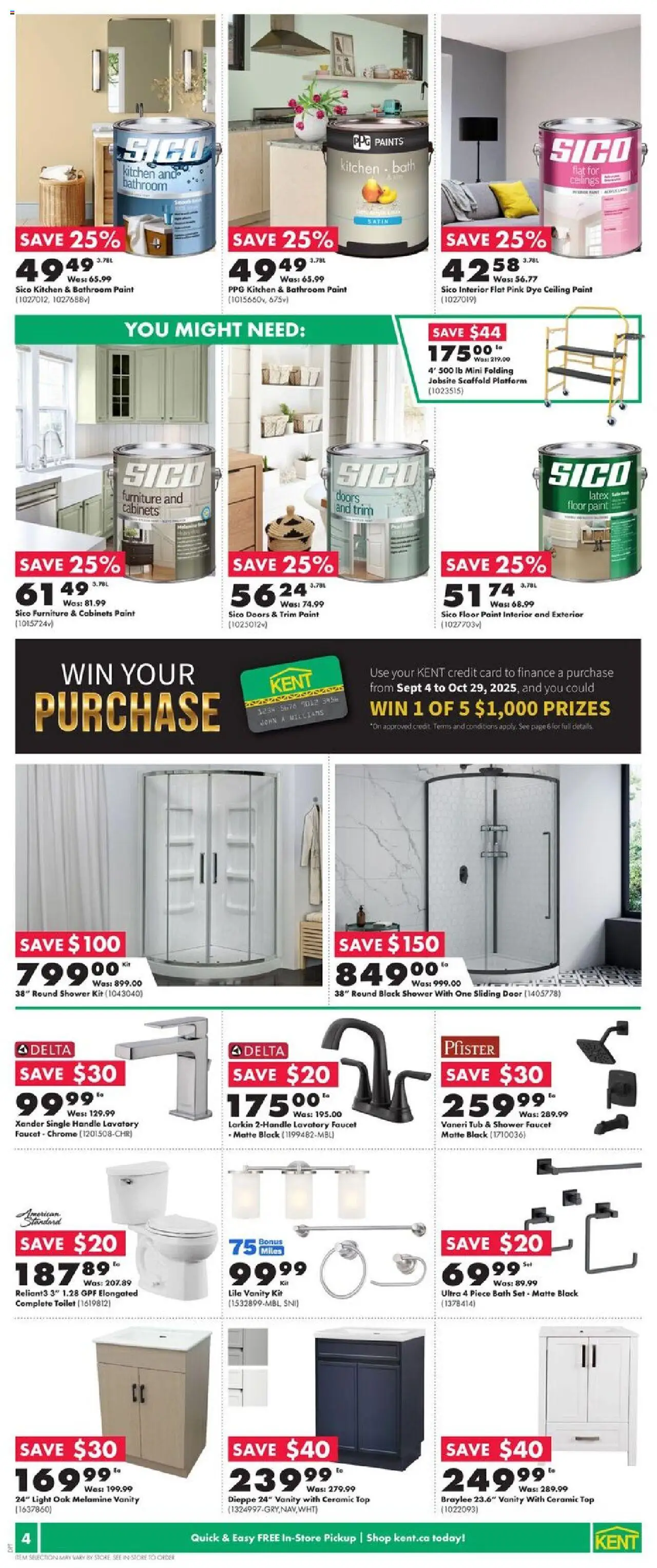 Kent flyer valid from 11.09.2025 | Page: 6 | Products: Bath, Shower