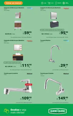 Lojas Quero-Quero Folheto - válido de 15.07.2025 | Página: 10 | Produtos: Lavatório, Torneira