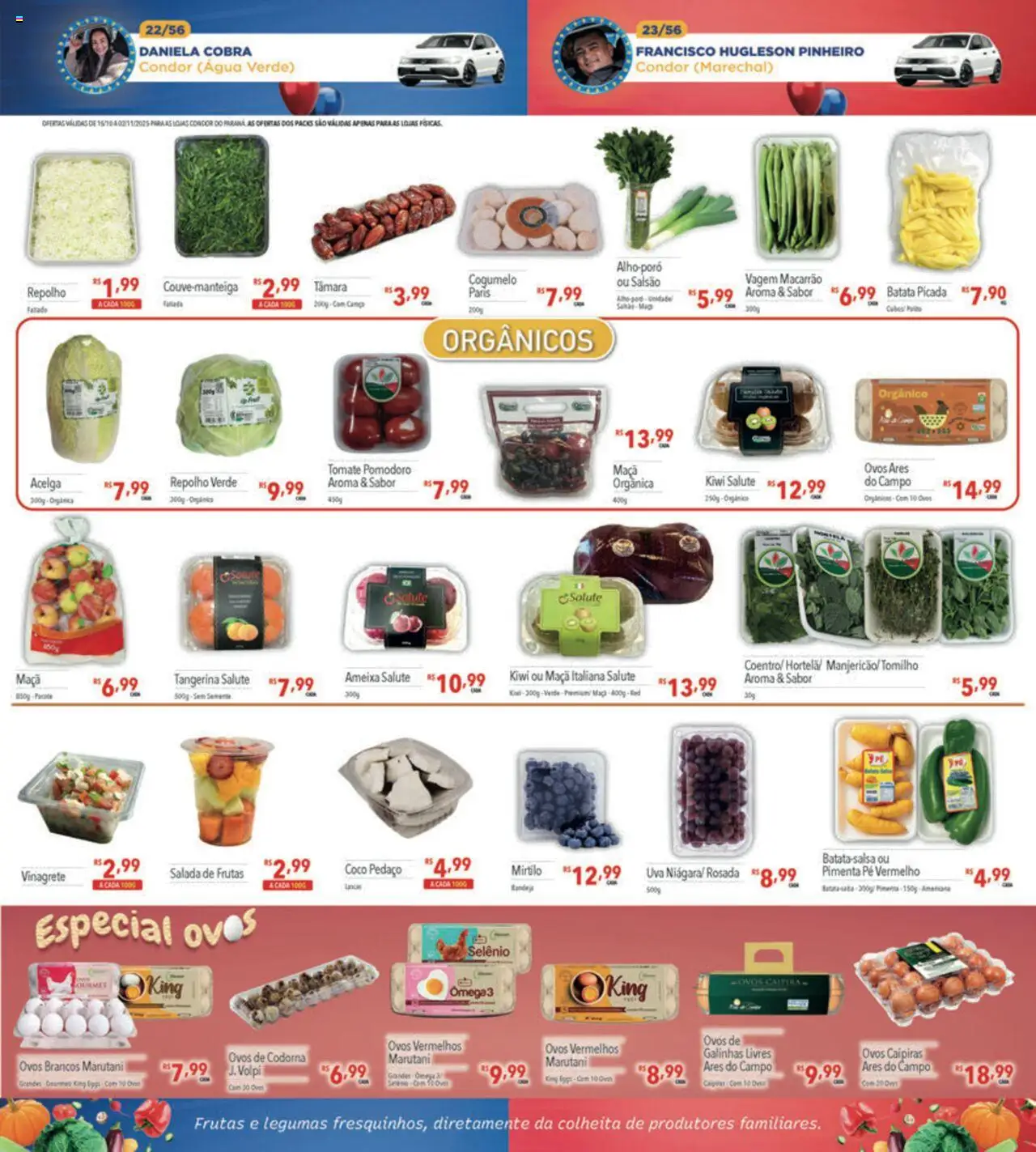 Supermercados Condor Folheto - válido de 15.10.2025 | Página: 17 | Produtos: Coco, Macarrão, Kiwi, Salada