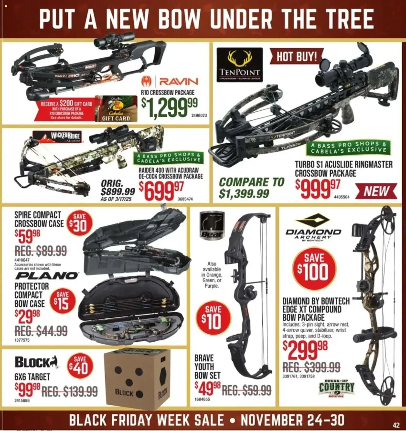 Cabela's Black Friday - valid from 24.11.2025 | Page: 41 | Products: Bow, Arrow, Crossbow, Case