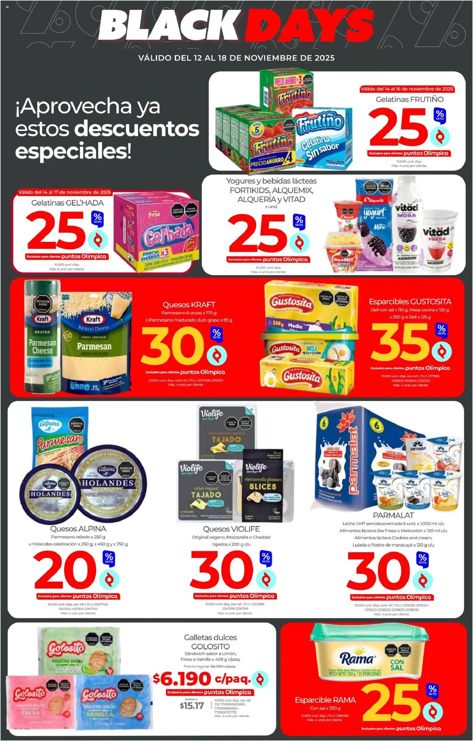 Olímpica revista - valida desde el 12.11.2025 | Página: 3 | Productos: Galletas, Mesa, Maracuyá, Mora