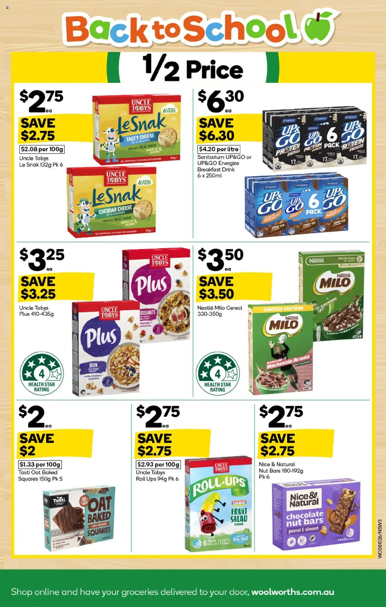 Woolworths catalogue - valid from 08.10.2025 | Page: 3 | Products: Crackers, Cheese, Chocolate, Cereal