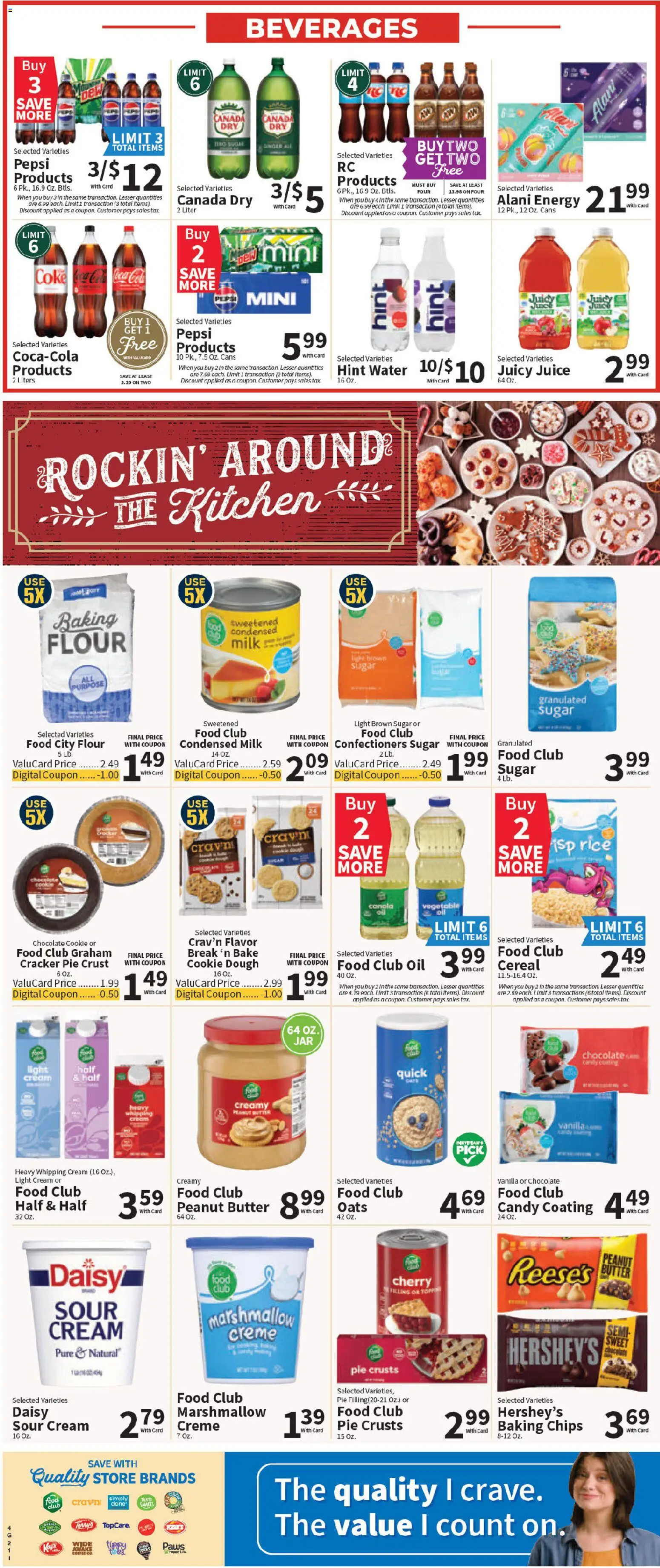 Food City Weekly Ad - valid from 17.12.2025 | Page: 7 | Products: Oil, Rice, Cream, Water