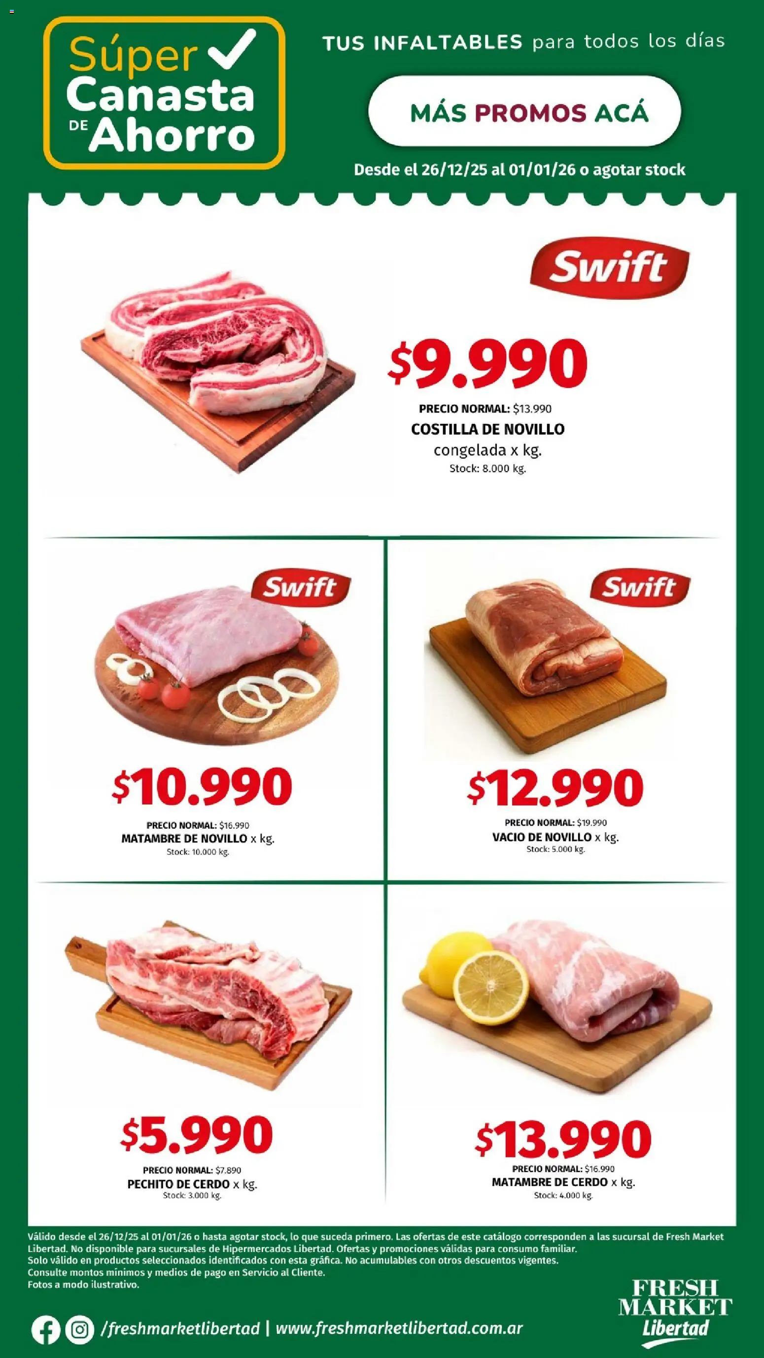 Hipermercado Libertad - CANASTA  │ válido desde el 26.12.2025 | Página: 2 | Productos: Cerdo, Canasta