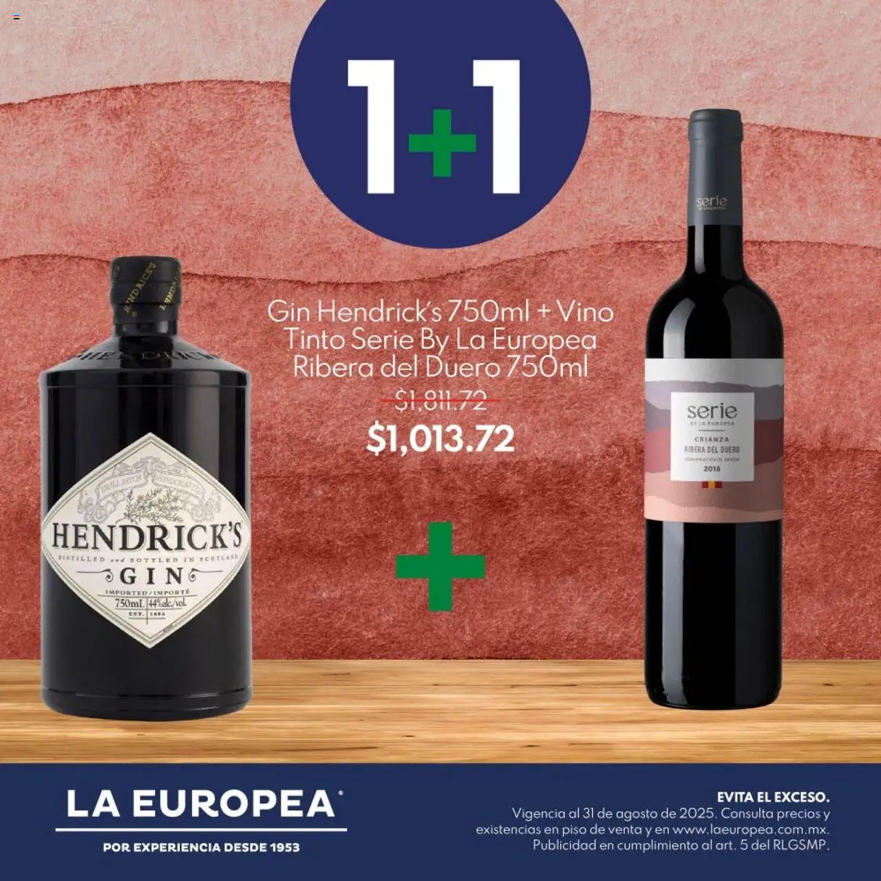 Nuevas ofertas de La Europea válidas en toda la República Mexicana desde el 13.08.2025. ¡Encuentra las mejores ofertas en La Europea - Catálogo Sets 1+1! | Página: 2 | Productos: Gin, Vino