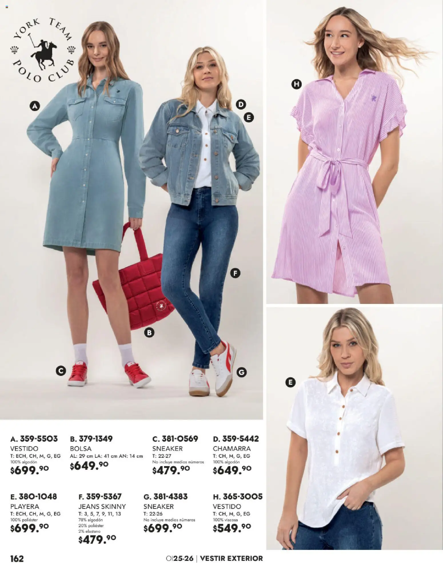 Nuevas ofertas de Andrea válidas en toda la República Mexicana desde el 26.11.2025. ¡Encuentra las mejores ofertas en Andrea catálogo Vestir! | Página: 162 | Productos: Chamarra, Algodón, Vestido, Playera