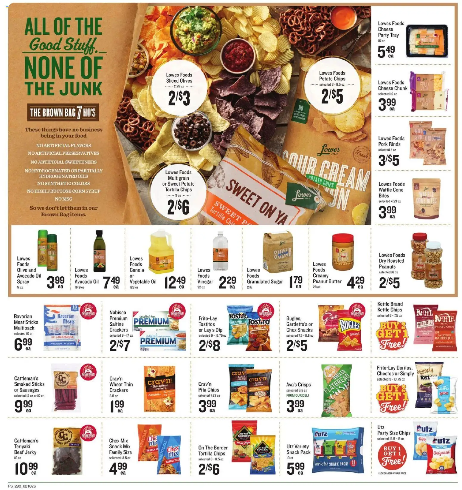 Lowes Foods Weekly Ad - SC - valid from 18.02.2026 | Page: 8 | Products: Corn, Oil, Chips, Kettle
