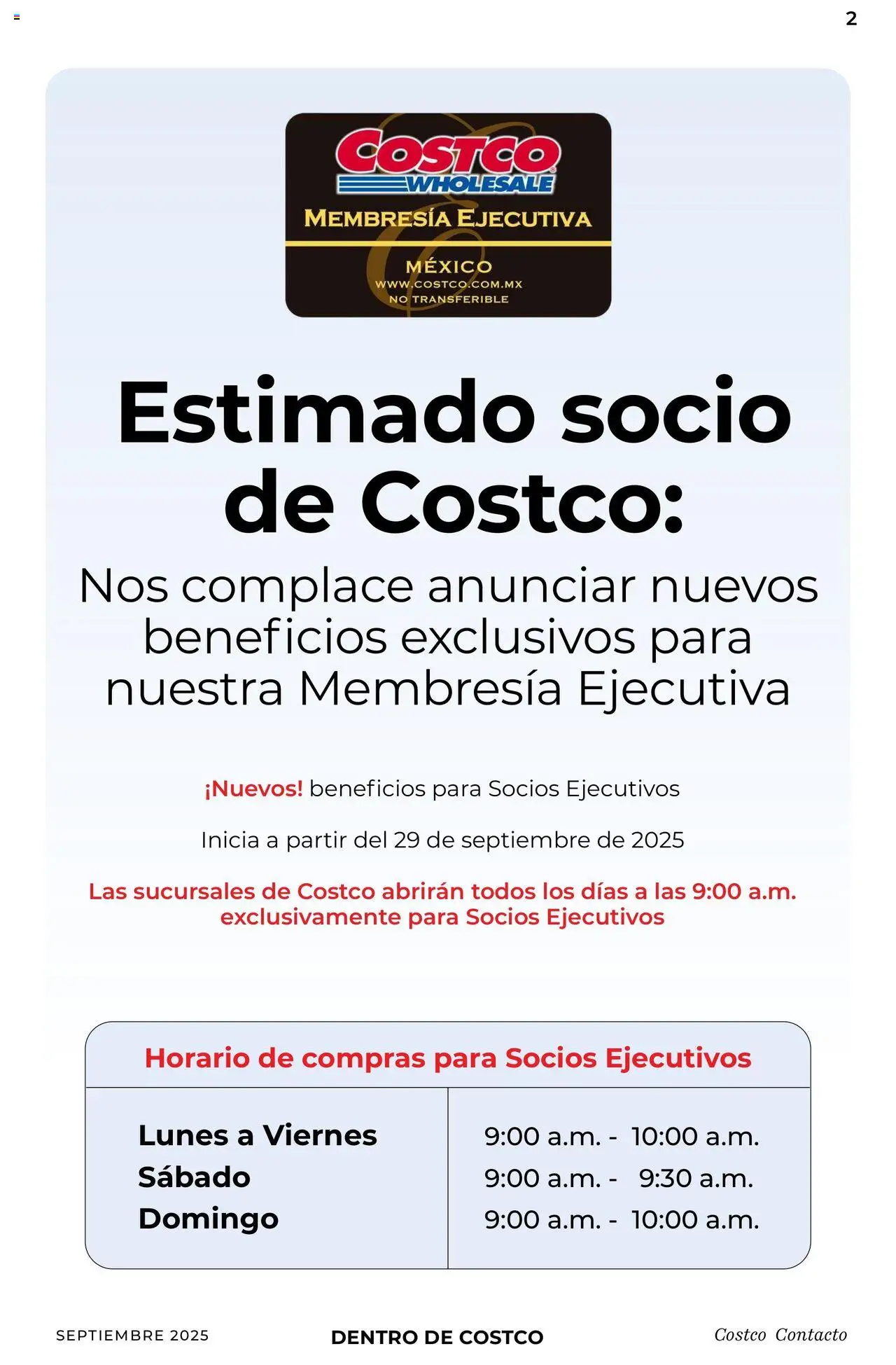 Nuevas ofertas de Costco válidas en toda la República Mexicana desde el 10.09.2025. ¡Encuentra las mejores ofertas en Costco - Catálogo Septiembre! | Página: 2