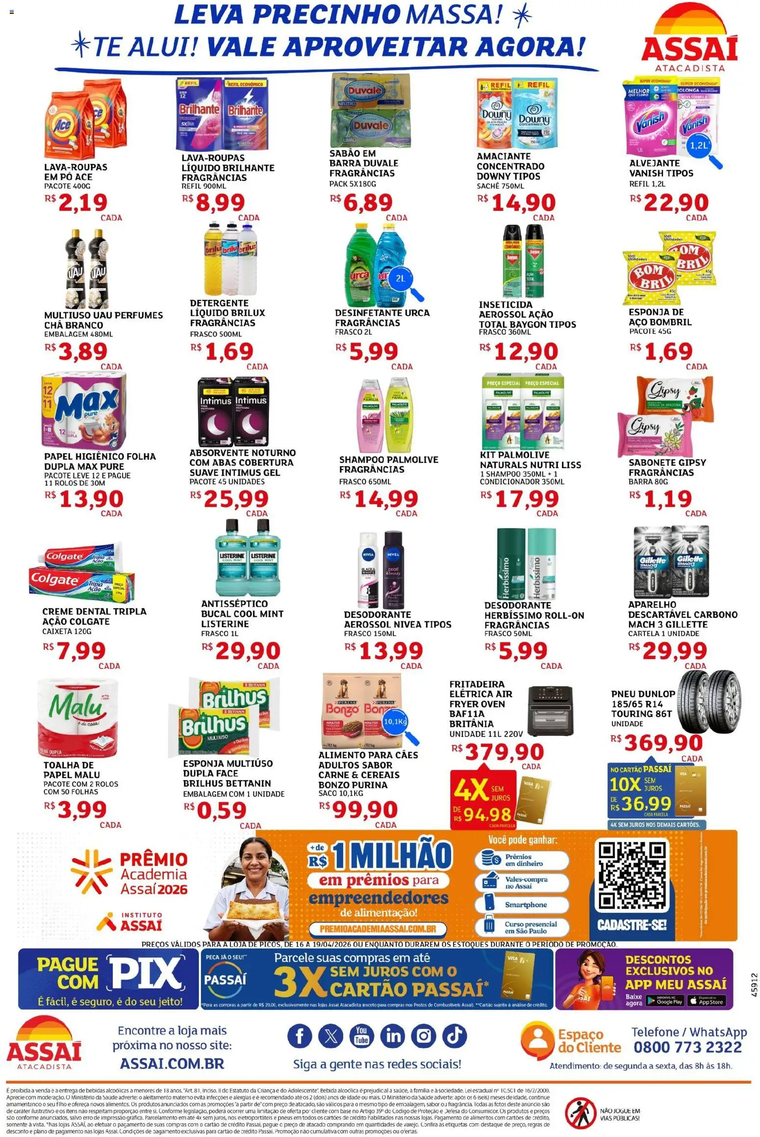 Assaí Atacadista Folheto - válido de 16.04.2026 | Página: 4 | Produtos: Shampoo, Base, Chá, Bebida