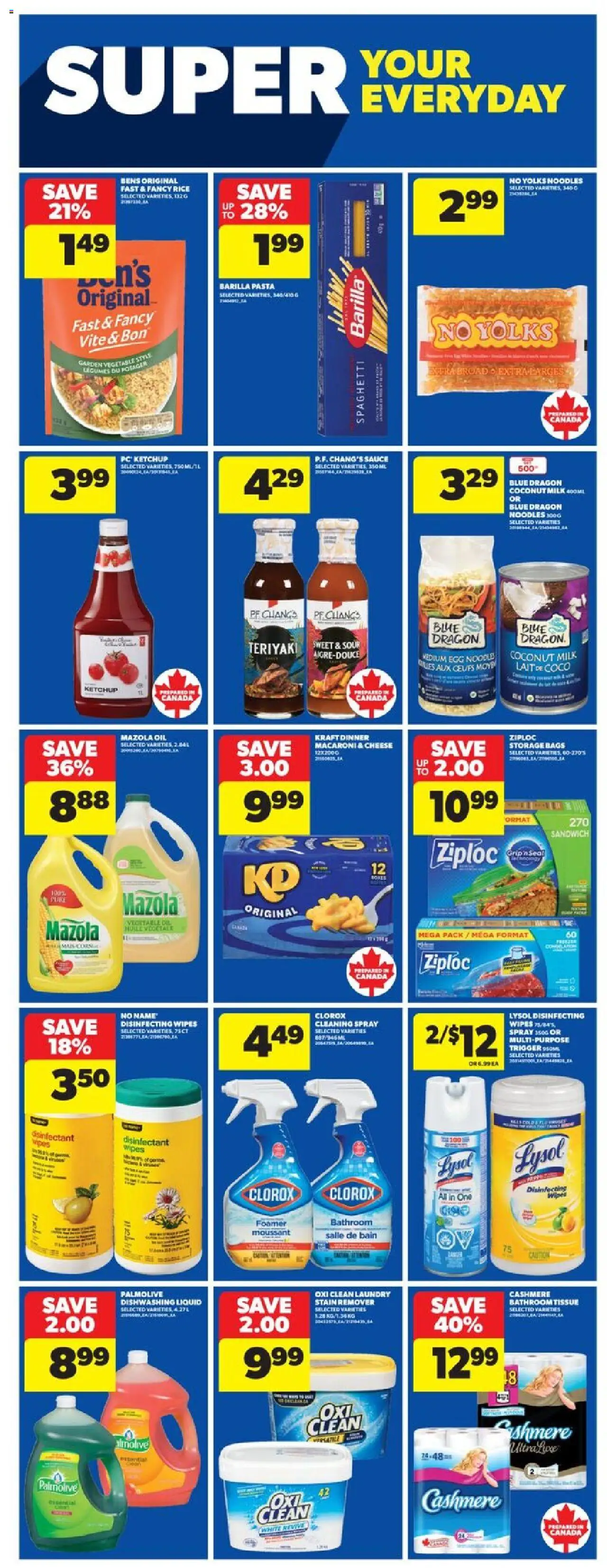 Real Canadian Superstore flyer valid from 11.09.2025 | Page: 23 | Products: Noodles, Ketchup, PC, Oil