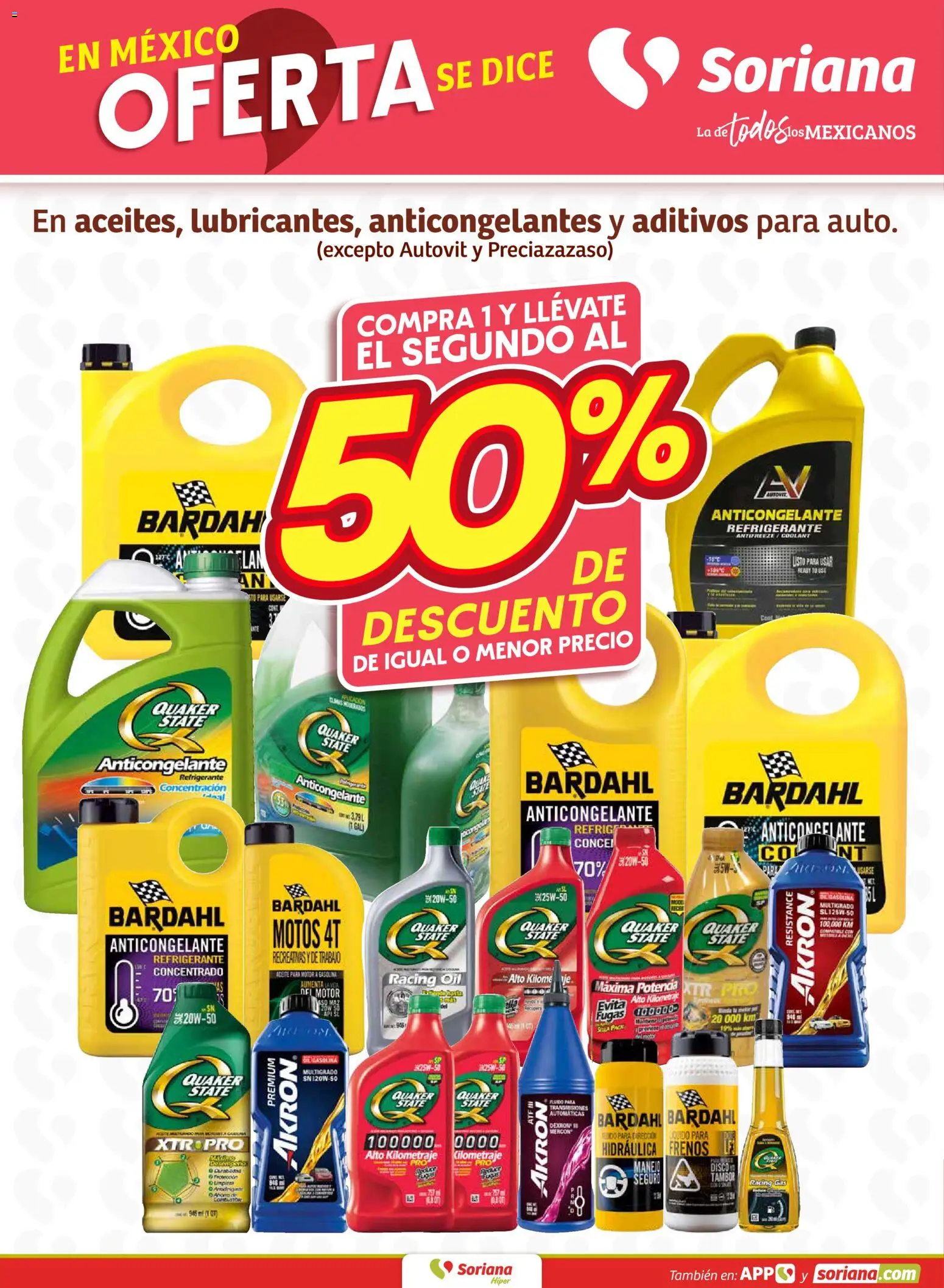 Nuevas ofertas de Soriana válidas en toda la República Mexicana desde el 26.02.2026. ¡Encuentra las mejores ofertas en Soriana - Fin de Semana Híper: Saltillo y Torreón! | Página: 10 | Productos: Aceite, Disco