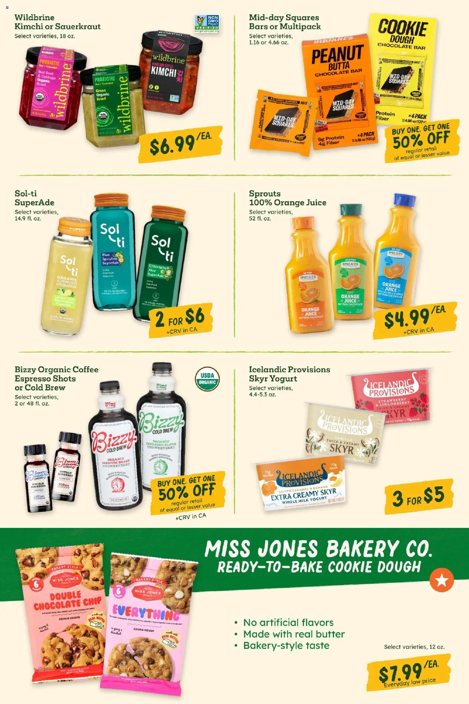 Sprouts Monthly Ad - valid from 29.04.2026 | Page: 27 | Products: Yogurt, Coffee, Chocolate, Juice