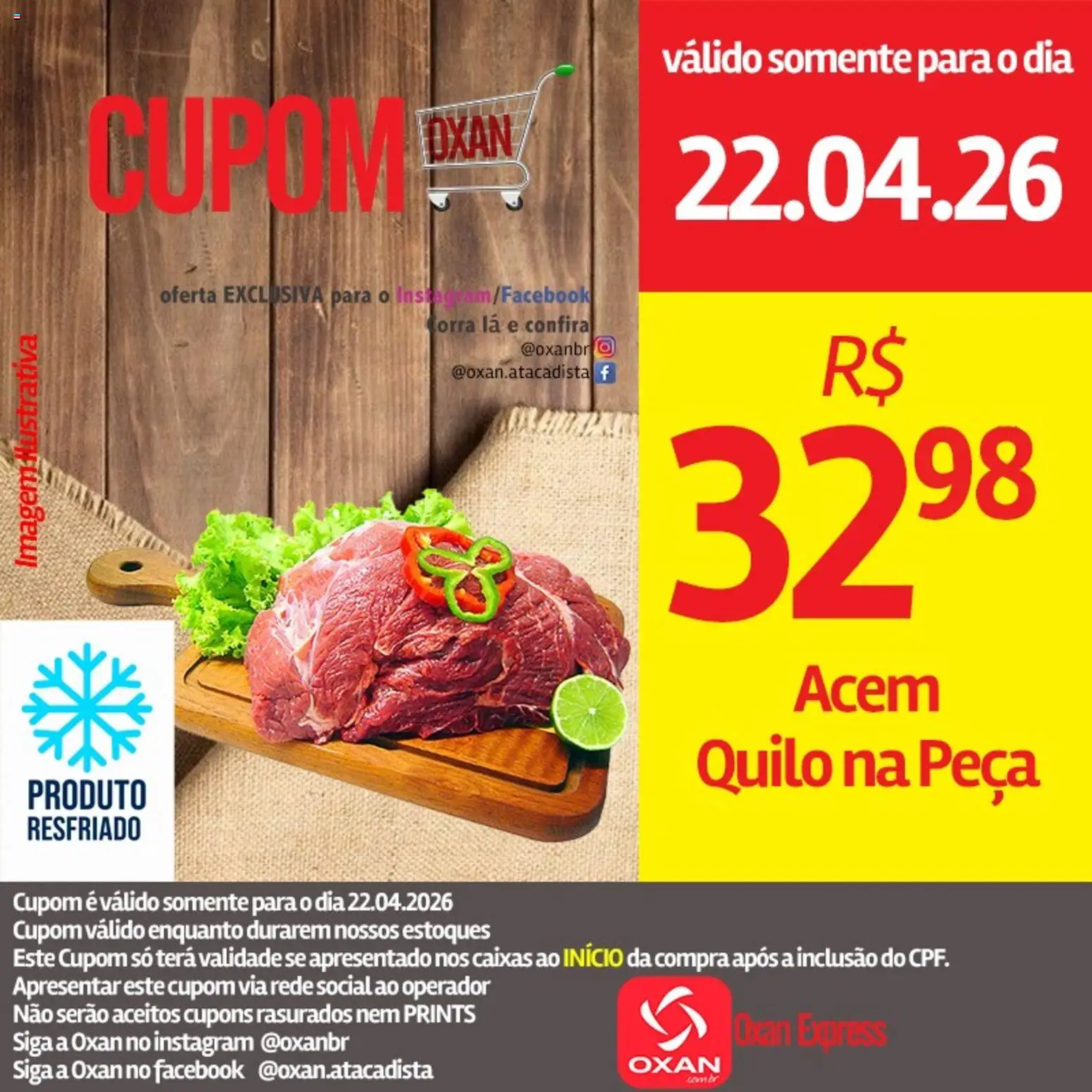 Oxan Atacadista Folheto - válido de 22.04.2026 | Página: 5 | Produtos: Acém