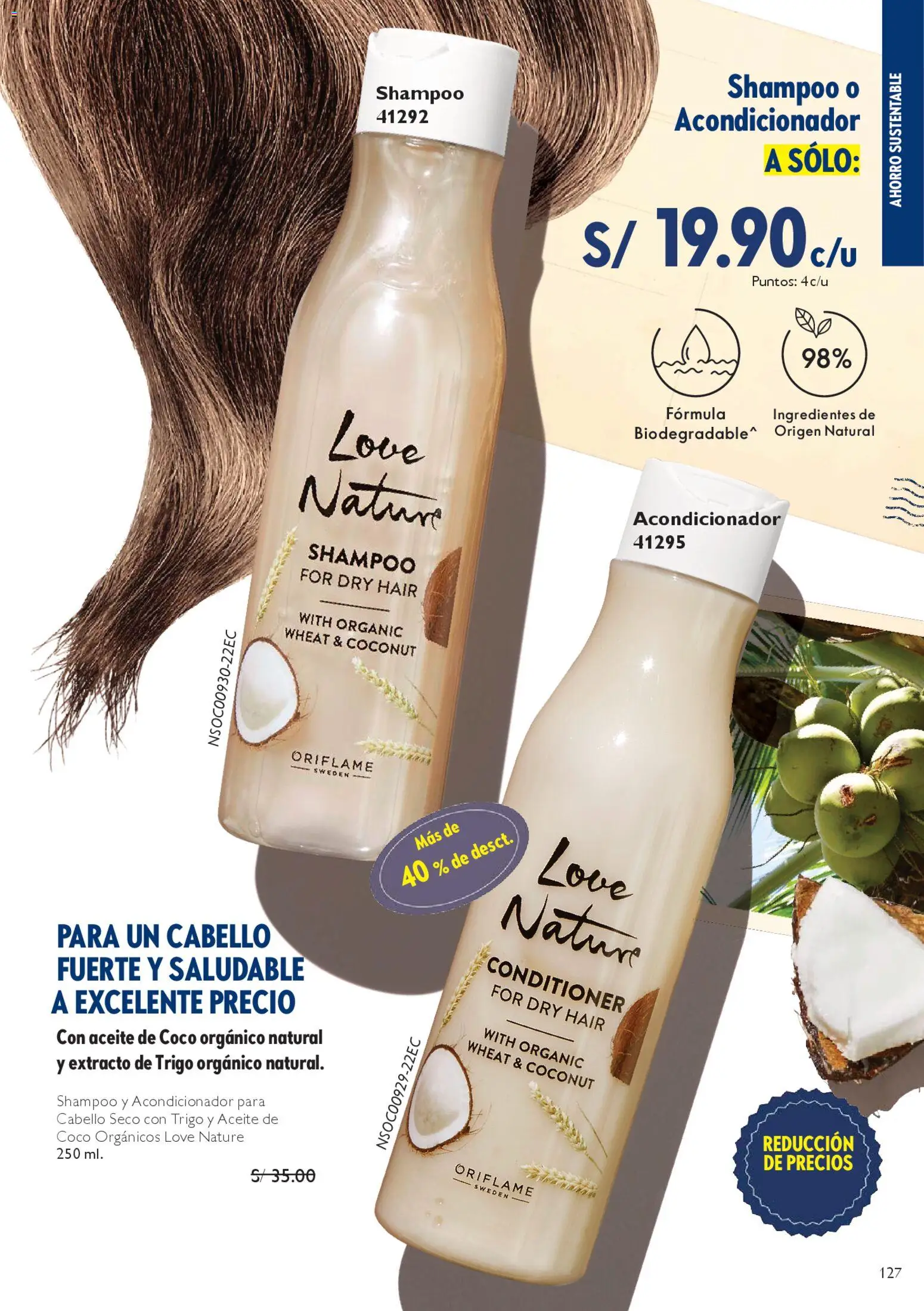 Catálogo Oriflame válido desde 14.02.2026 | Página: 127 | Productos: Shampoo, Acondicionador, Aceite