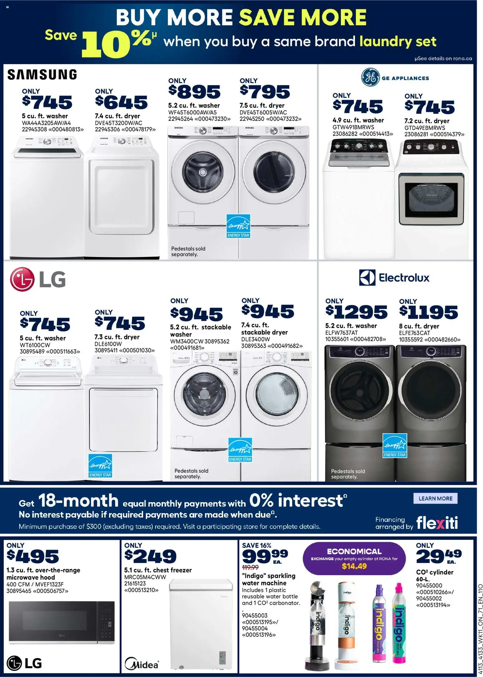 Rona flyer valid from 09.04.2026 | Page: 21 | Products: Freezer, Dryer