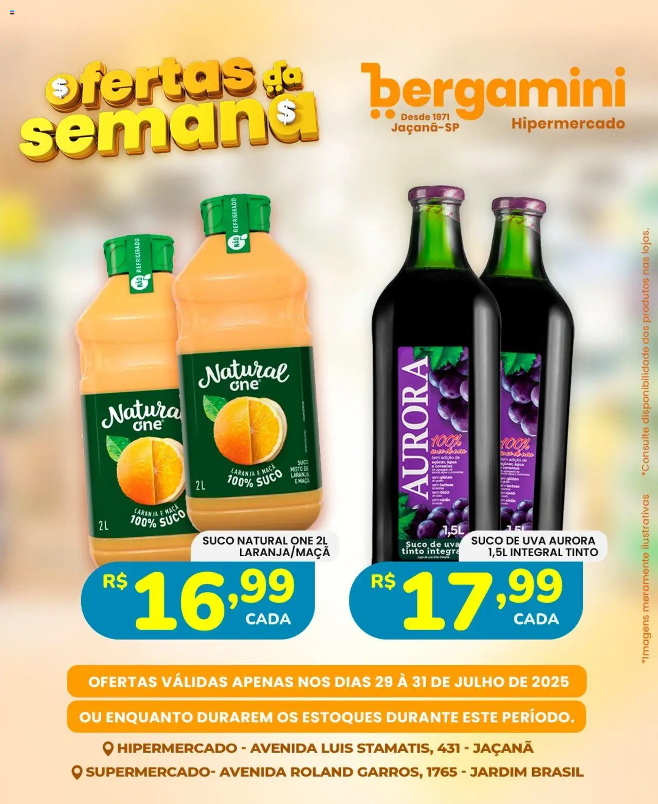 Supermercado Bergamini Folheto - válido de 29.07.2025 | Página: 9 | Produtos: Suco